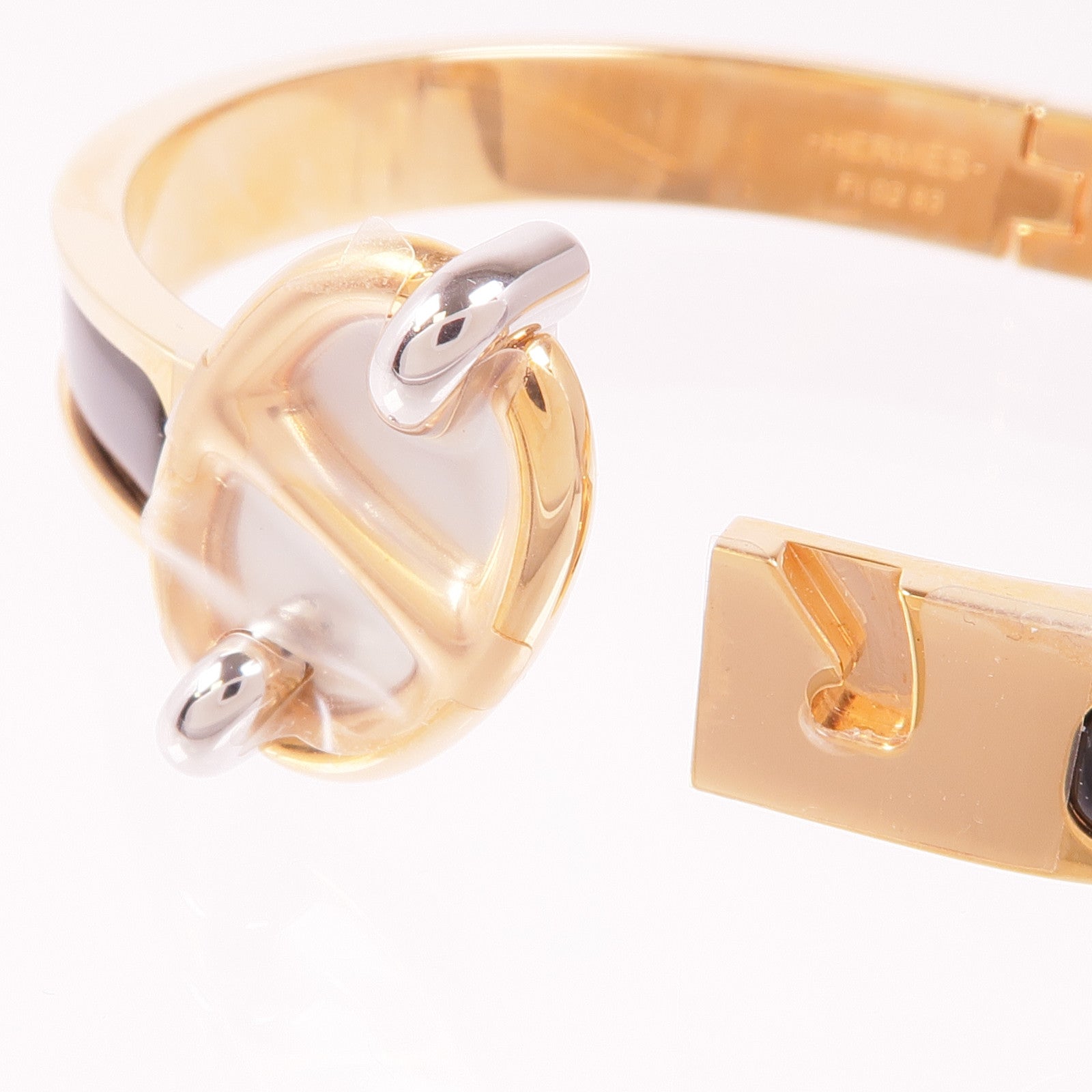 HERMES 金屬/琺瑯Mini Clic Chane D Ancre手鐲