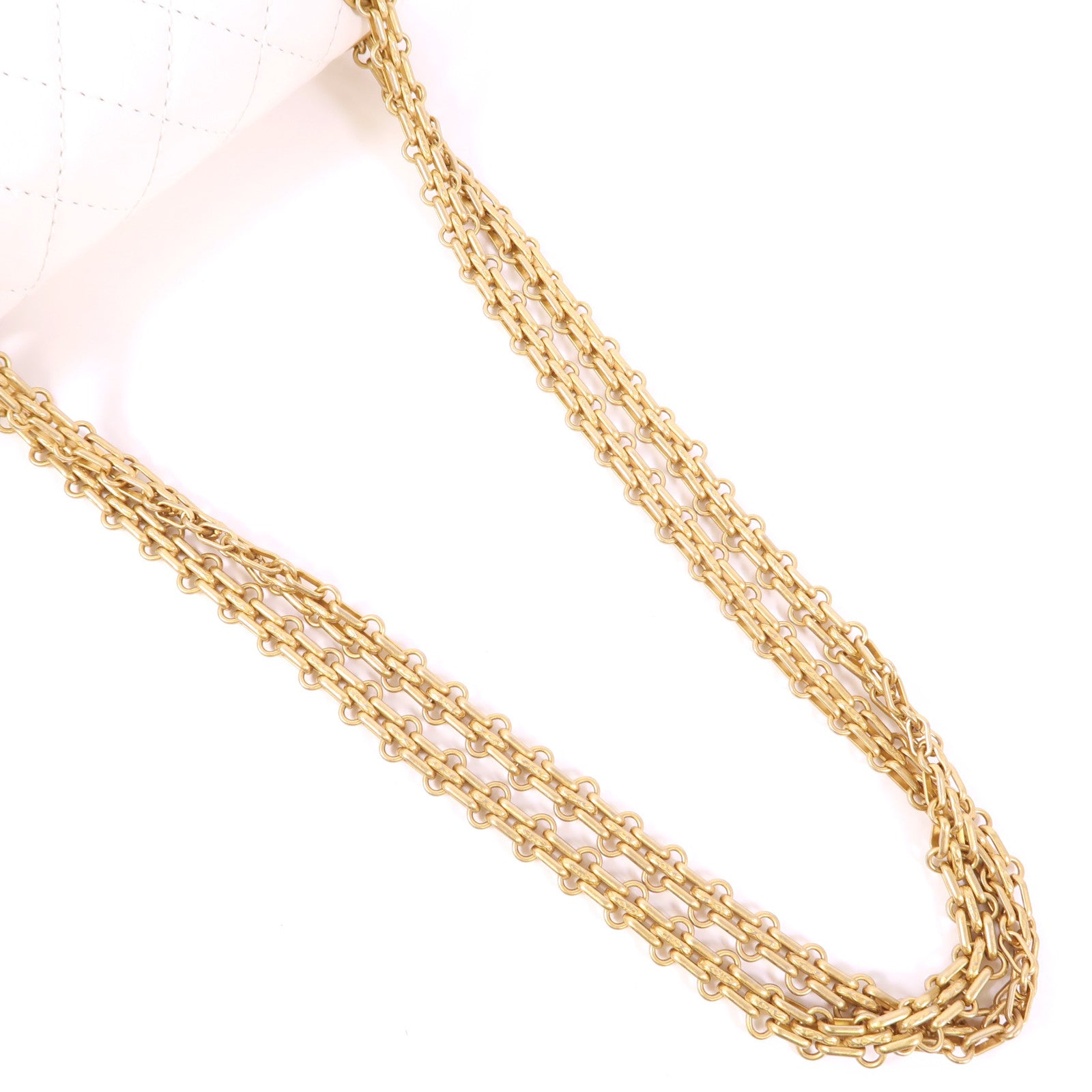 CHANEL 【激減優惠】牛皮皮革2.55 20cm Chain Shoulder金扣鏈帶肩背袋