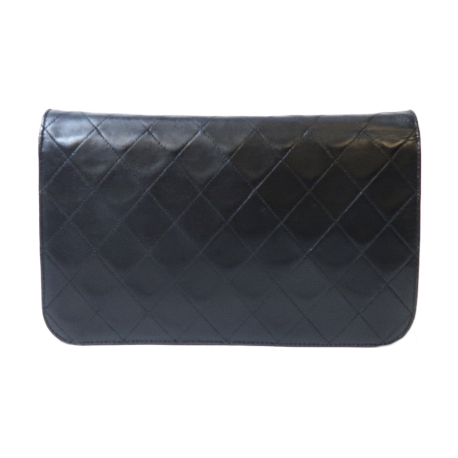 CHANEL **【激減優惠】菱格牛皮皮革Shoulder Bag金扣鏈帶肩背袋黑色
