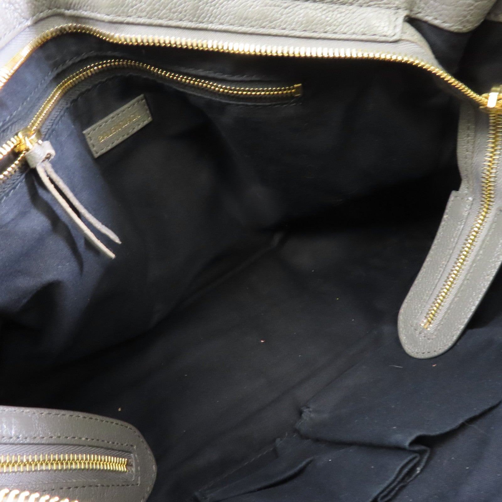 BALENCIAGA 牛皮皮革City金扣手挽肩背兩用袋黑色