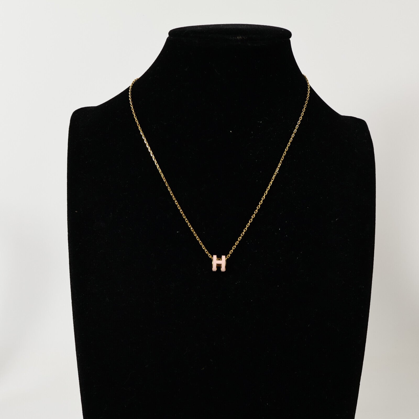 HERMES 金屬/琺瑯Mini Pop H Necklace項鏈