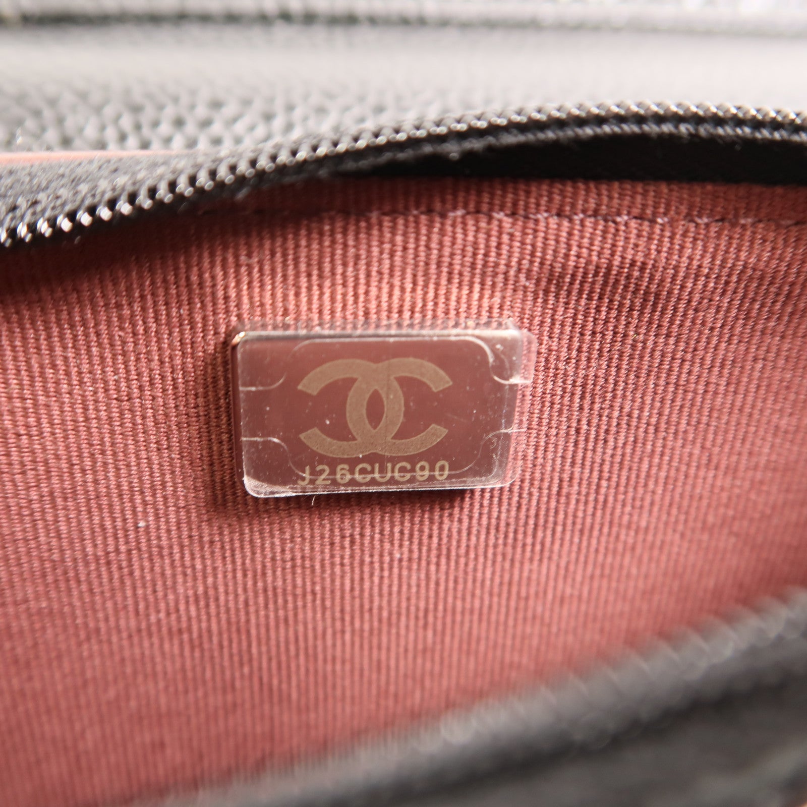 CHANEL 牛皮皮革WOC Wallet On Chain鏈帶肩背袋