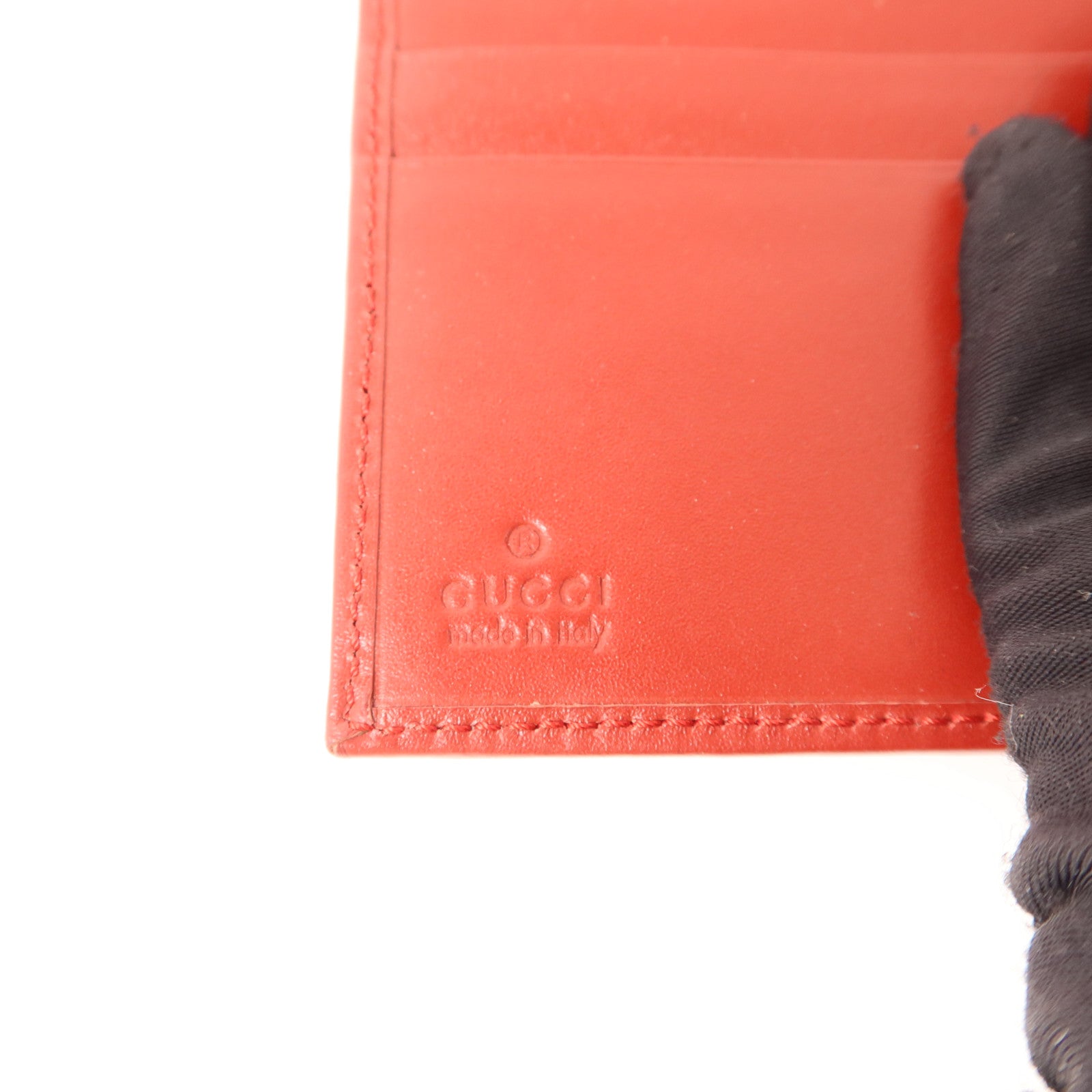 GUCCI 帆布Bifold Wallet金扣錢包