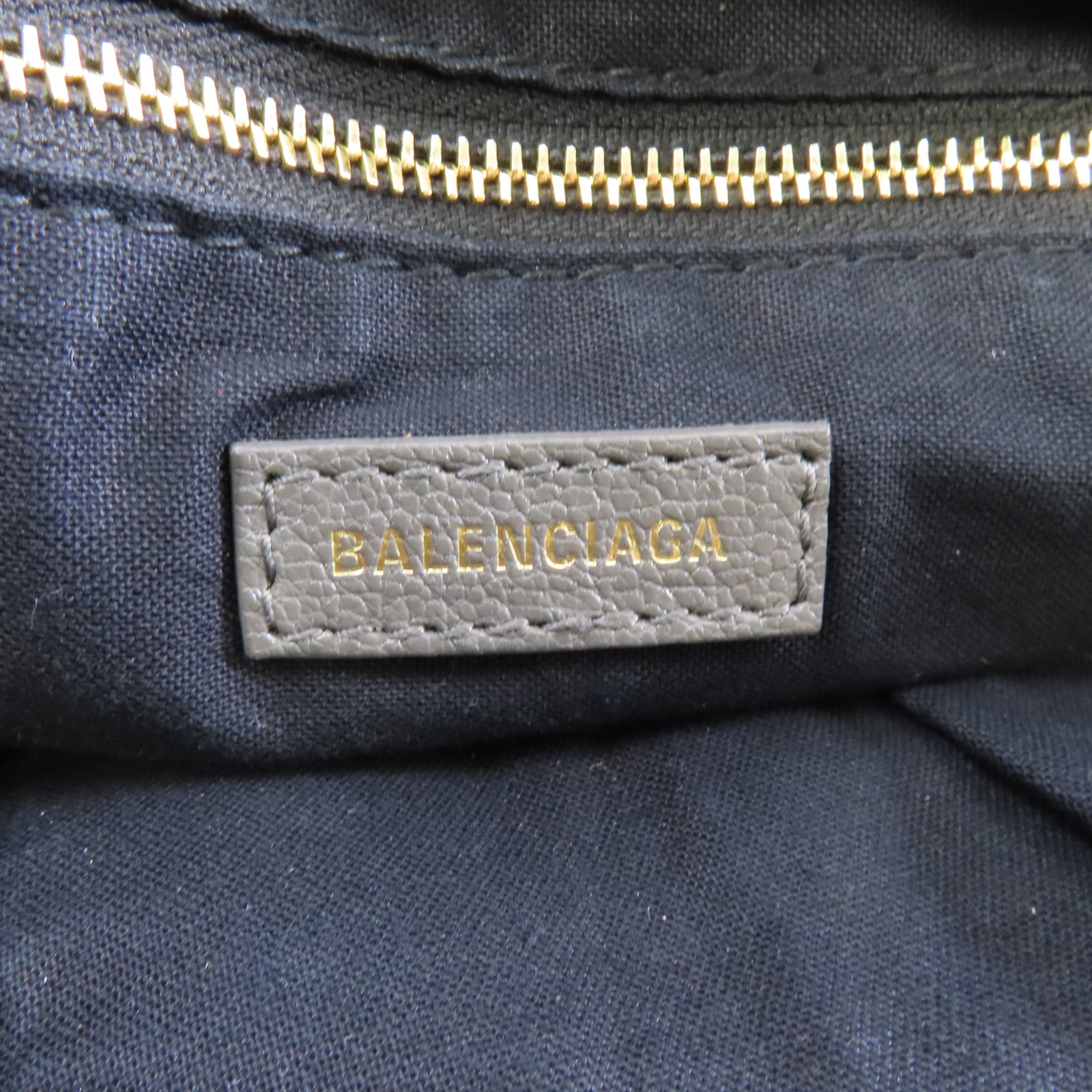 BALENCIAGA 牛皮皮革City金扣手挽肩背兩用袋黑色
