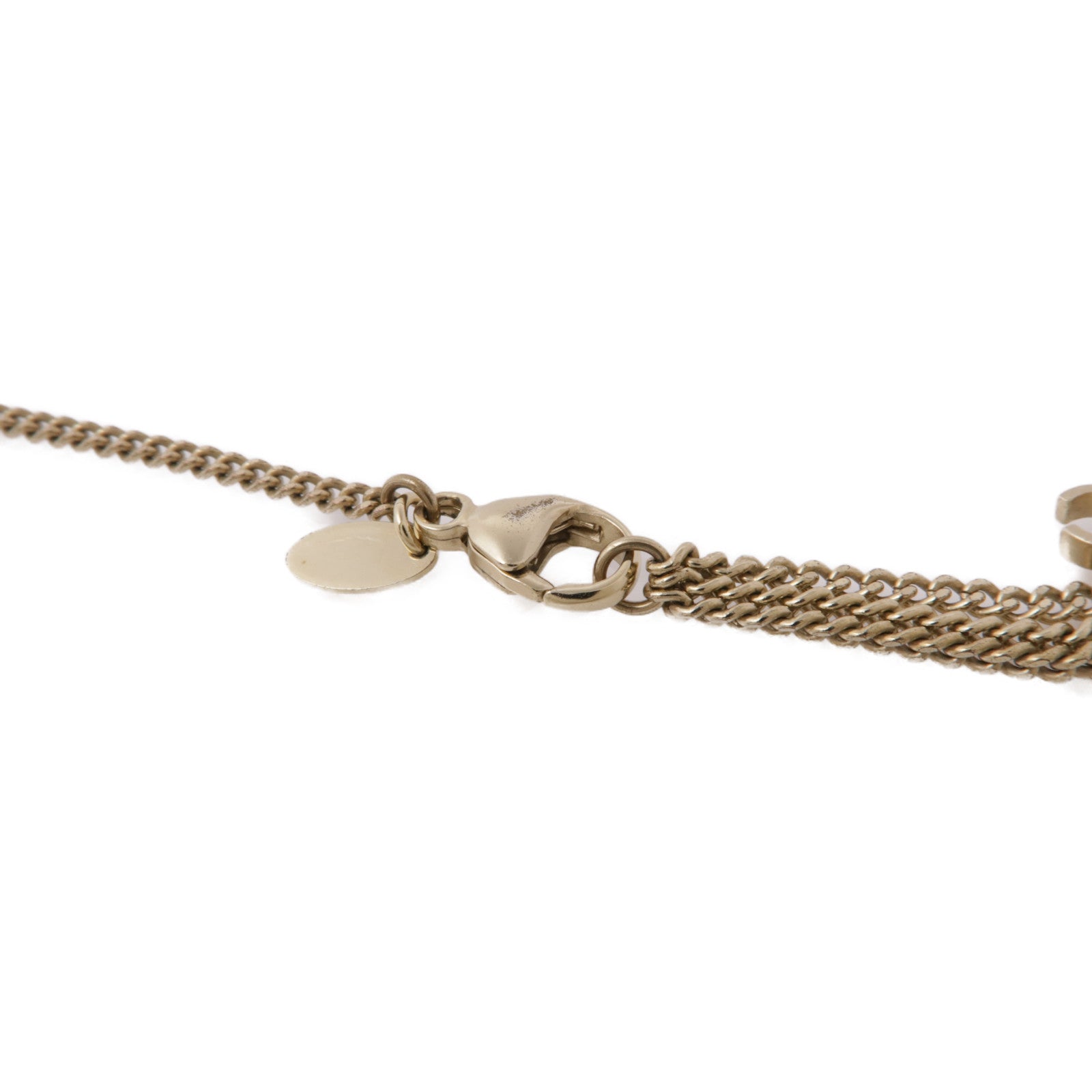 CHANEL CC GHW Necklace Metal Gold
