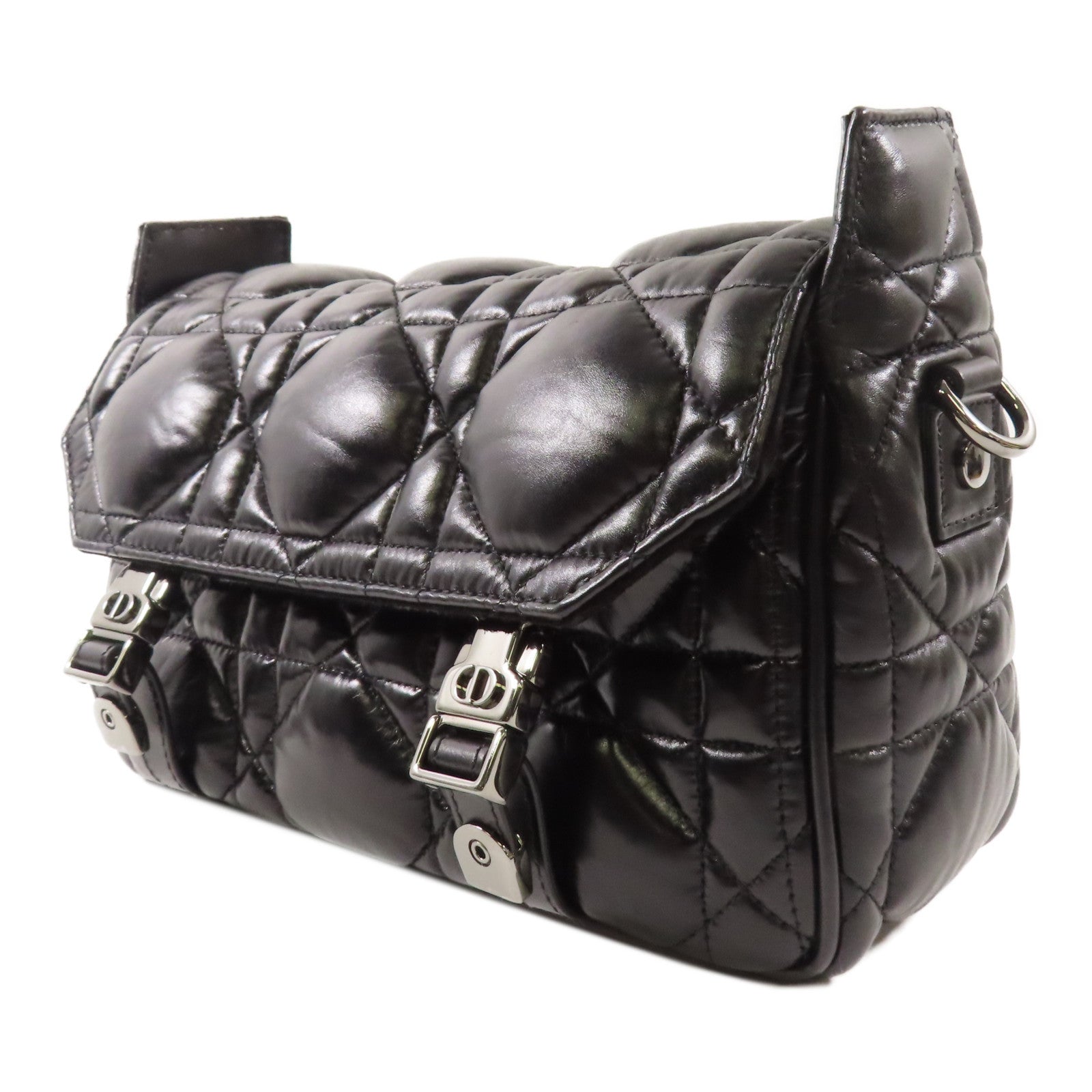 Dior 皮革Dior Camp Bag手挽肩背兩用袋黑色