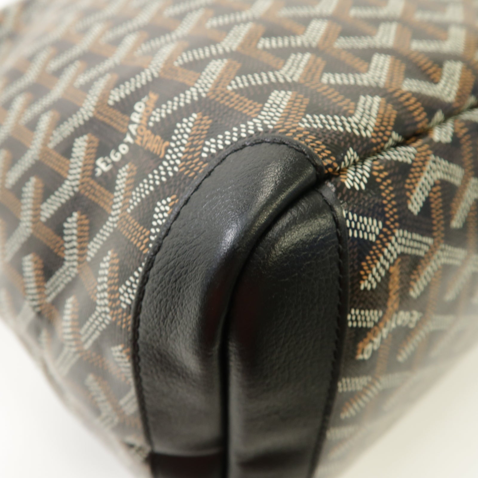 GOYARD 塗層帆布Artois銀扣手挽袋黑色