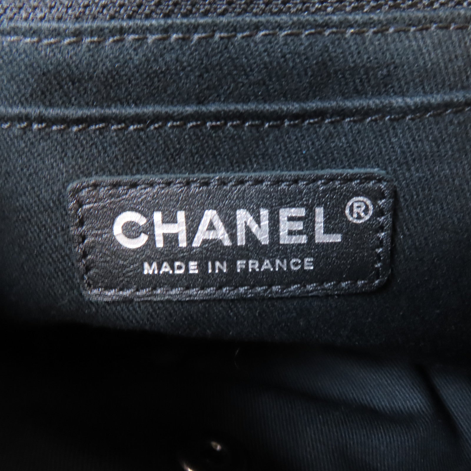 CHANEL 菱格牛皮皮革Chain Shoulder Bag鏈帶肩背袋黑色