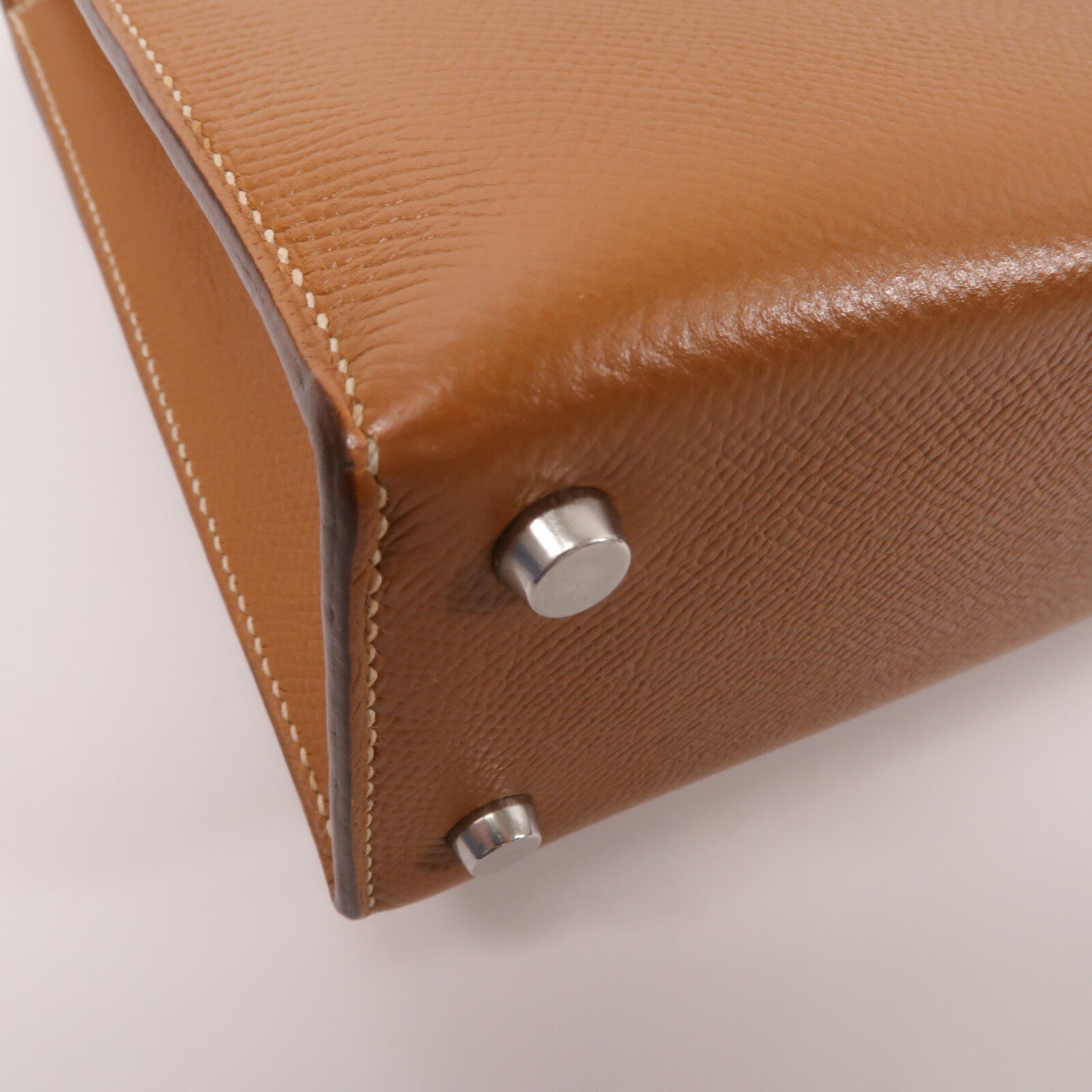 HERMES Epsom皮革Verrou 23肩背袋Gold