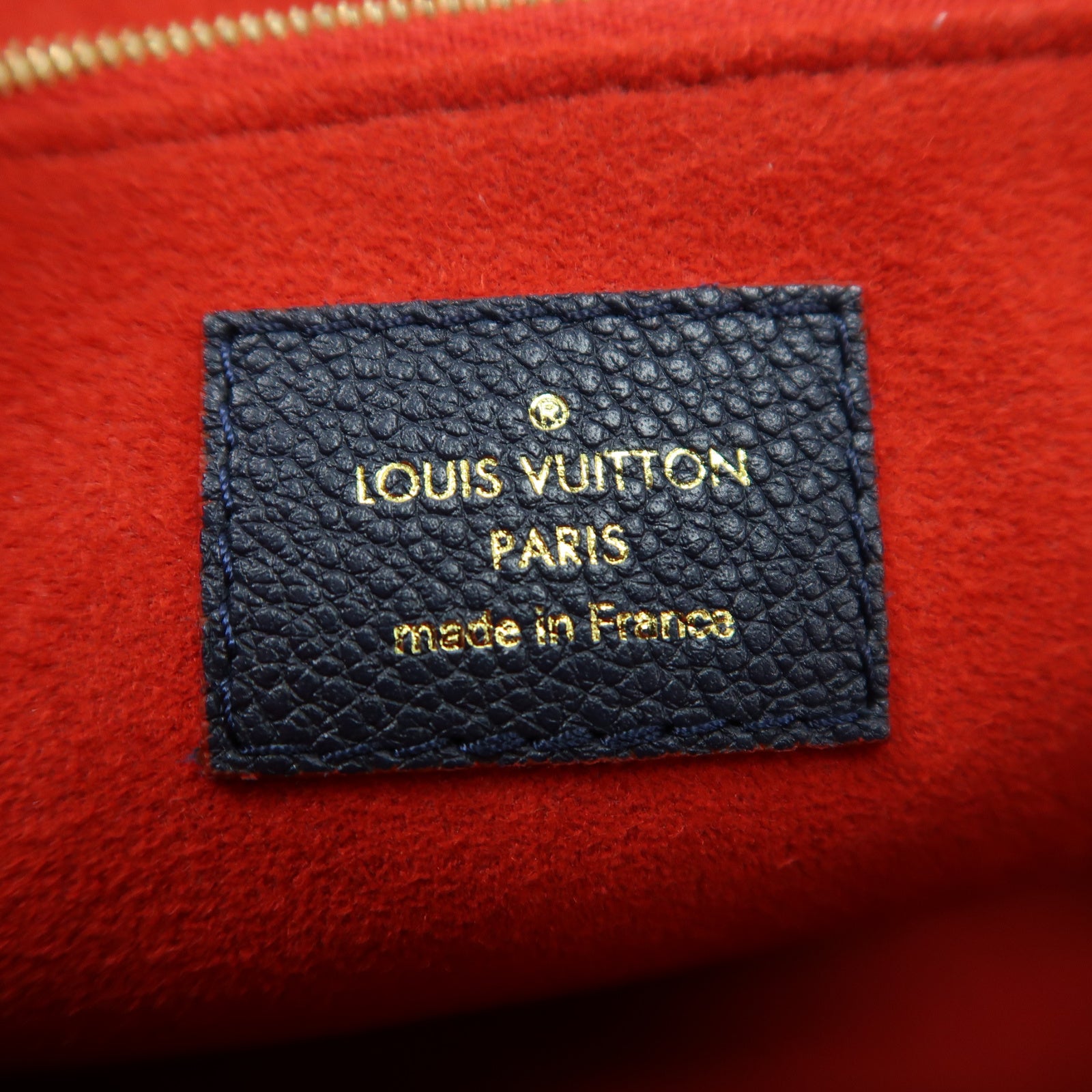 LOUIS VUITTON Monogram Empreinte Vavin PM金扣肩背袋藍色