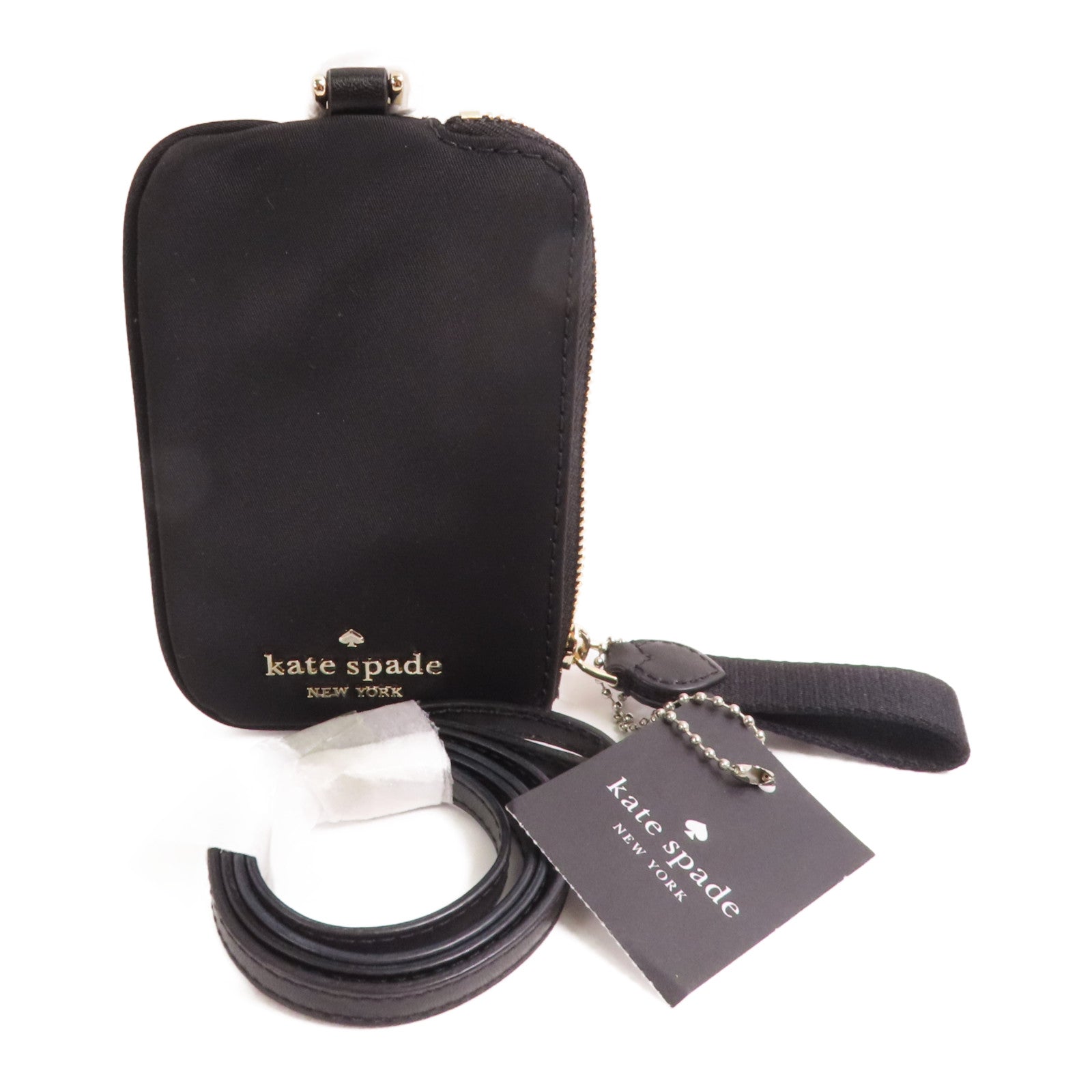 Kate Spade 尼龍Card Case銀扣卡片套