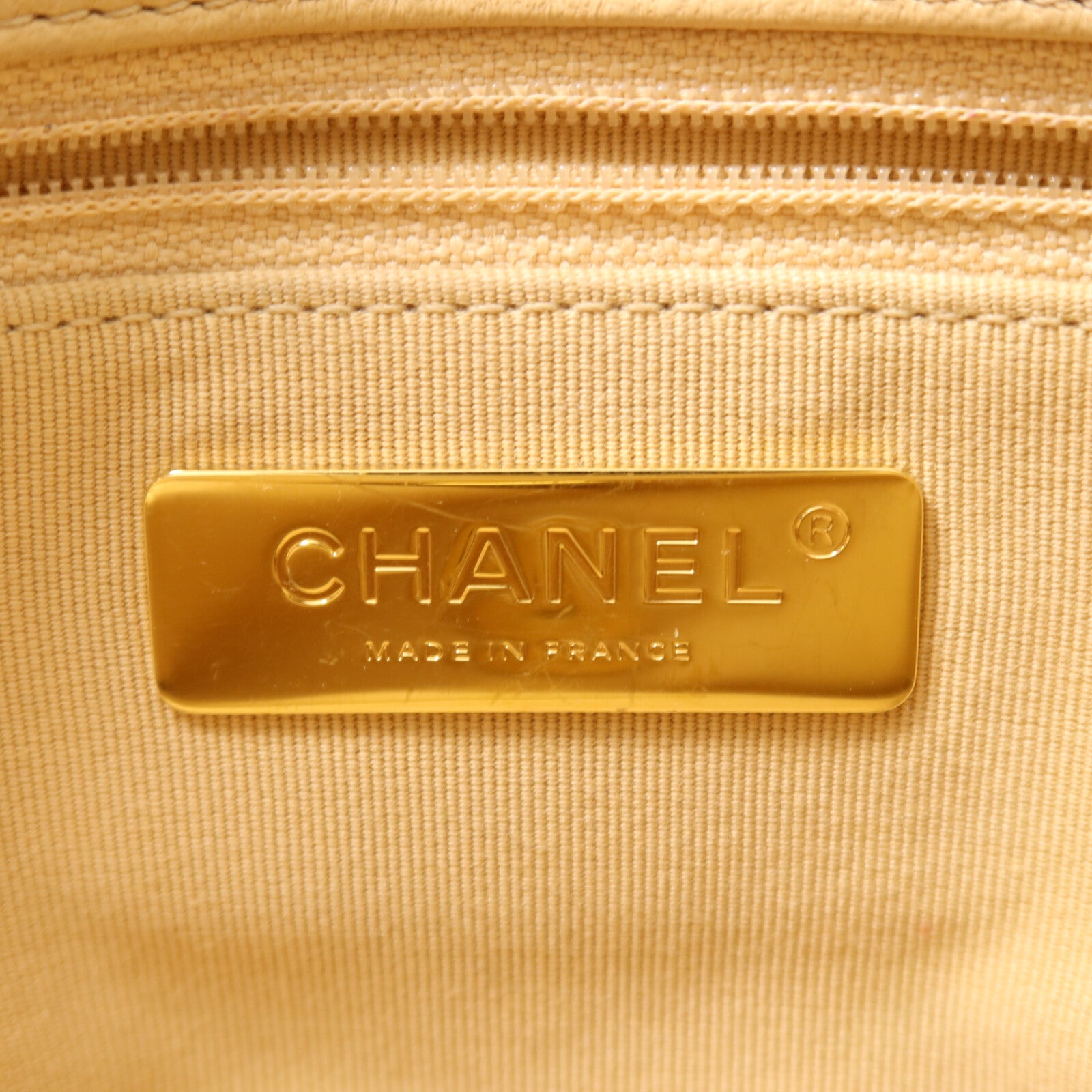 CHANEL 羊皮皮革Chanel 19鏈帶手挽肩背兩用袋