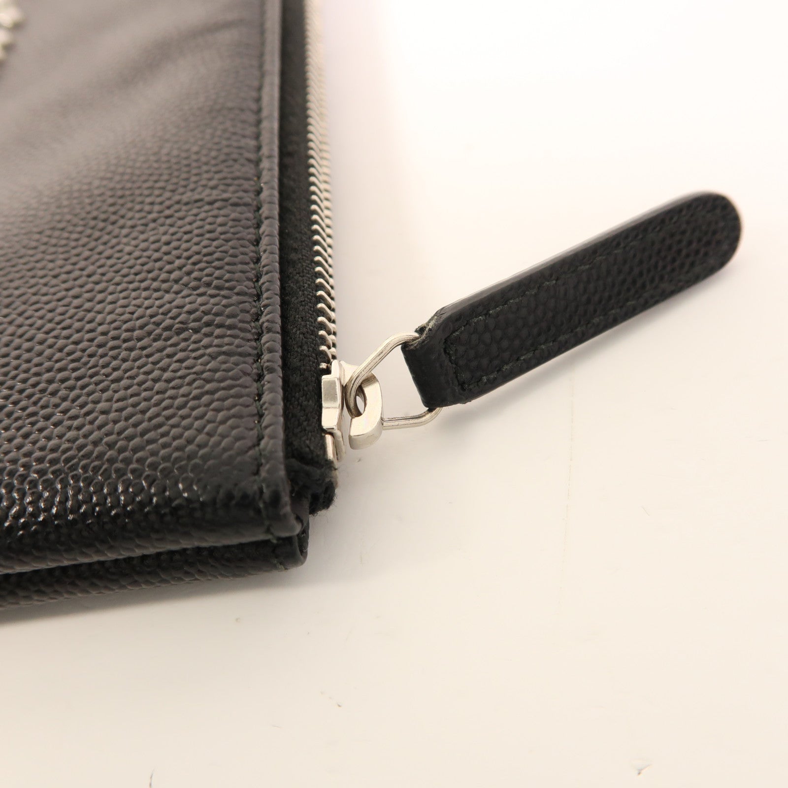 CHANEL 牛皮皮革Clutch Bag銀扣手拿包