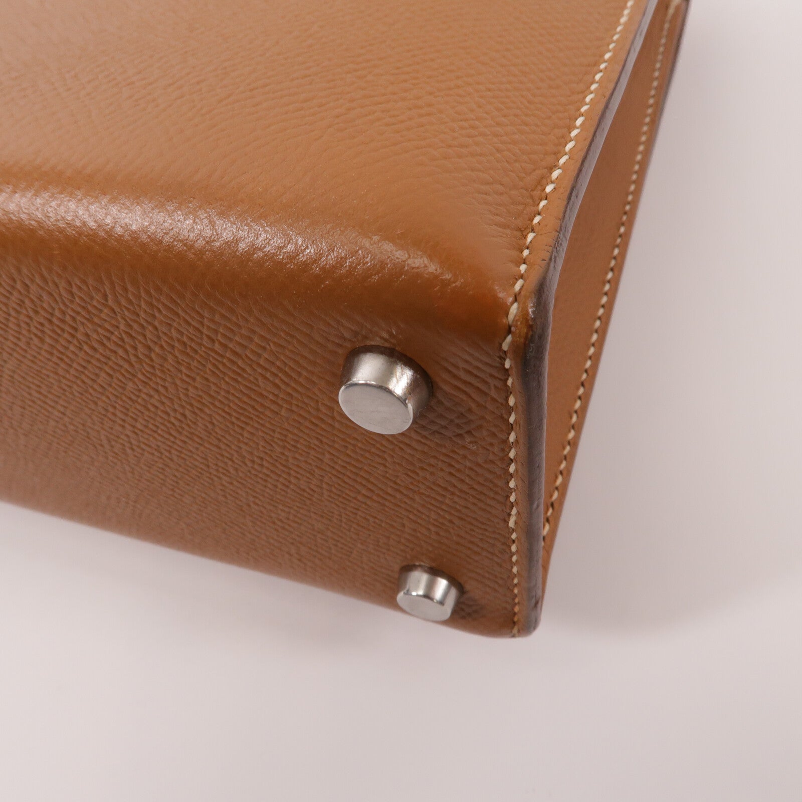 HERMES Epsom皮革Verrou 23肩背袋Gold