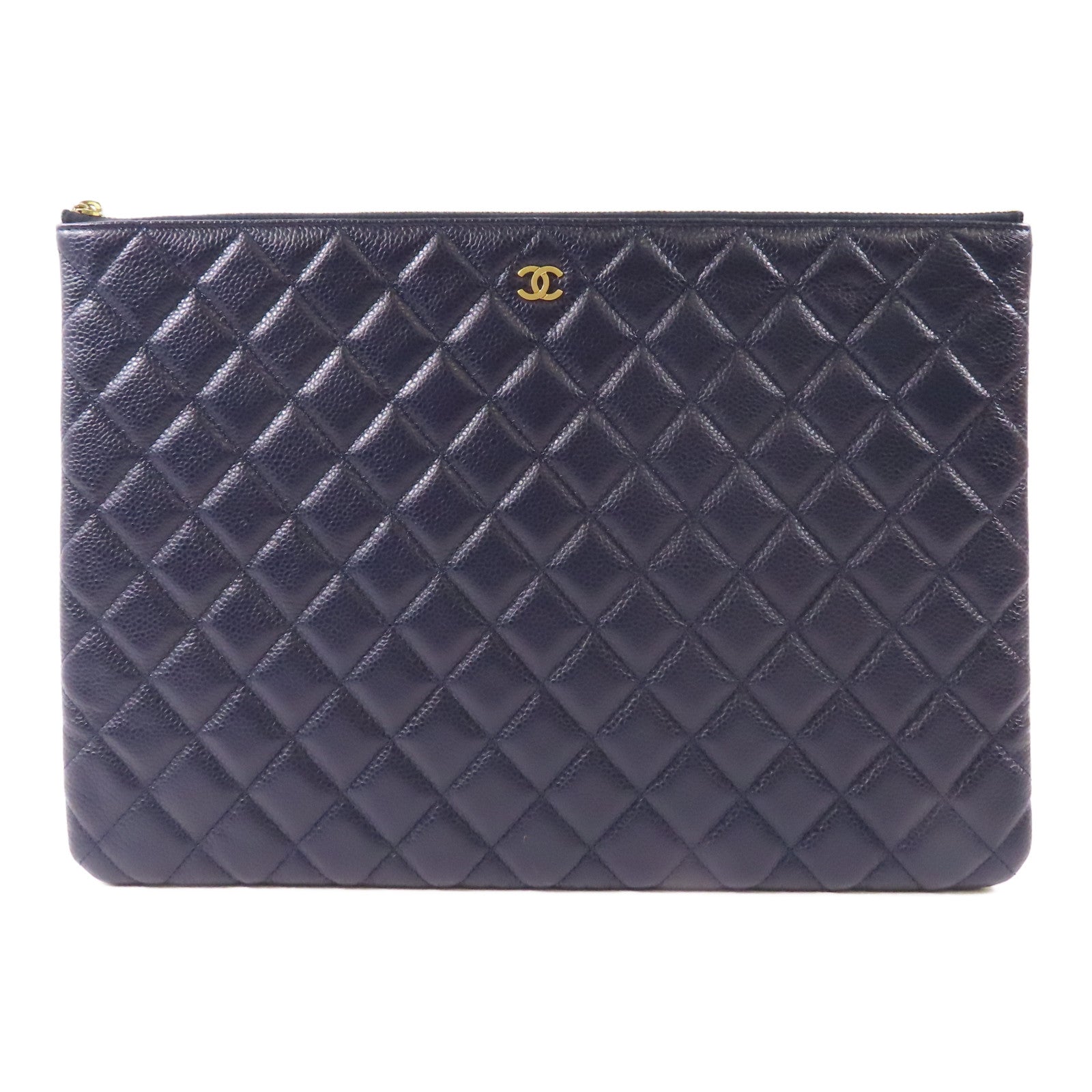 CHANEL 牛皮皮革Clutch/Pouch金扣手拿包