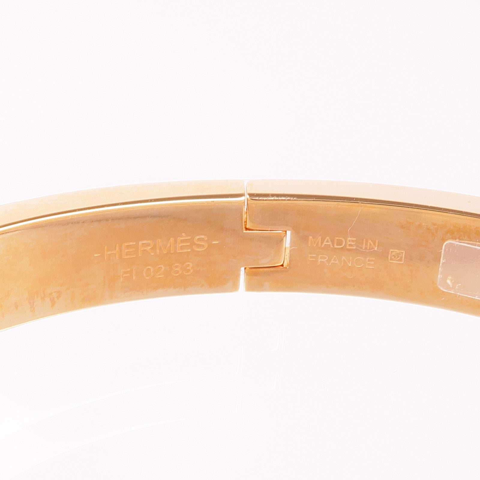 HERMES 金屬/琺瑯Mini Clic Chane D Ancre手鐲