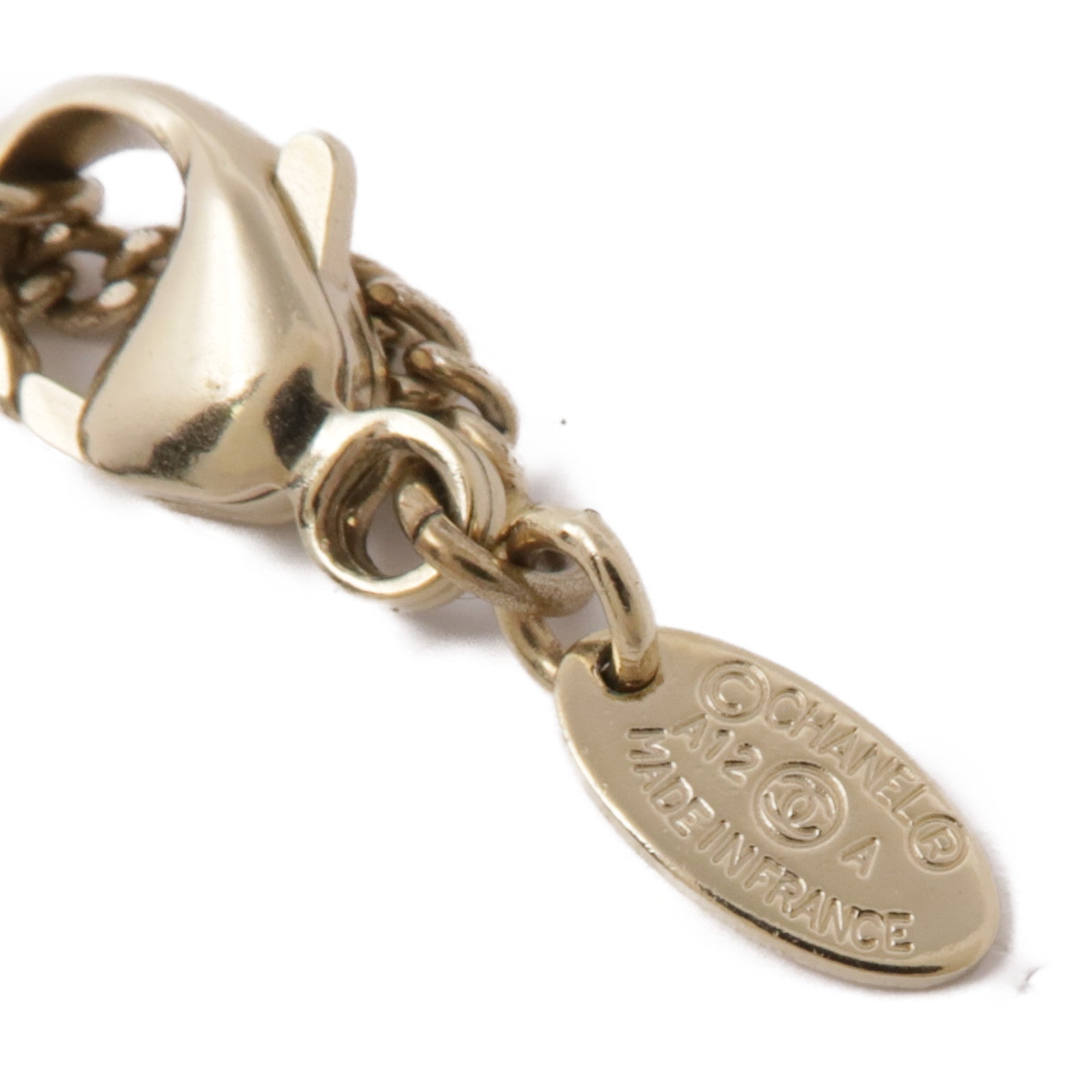 CHANEL CC GHW Necklace Metal Gold