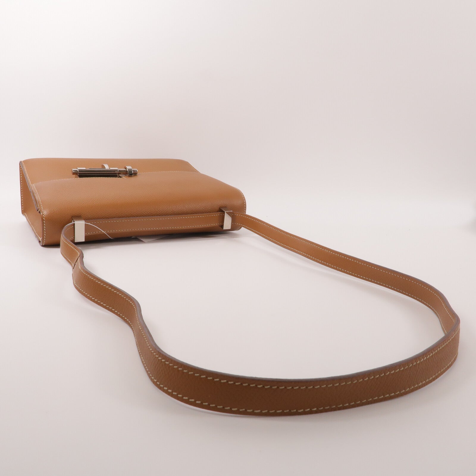 HERMES Epsom皮革Verrou 23肩背袋Gold