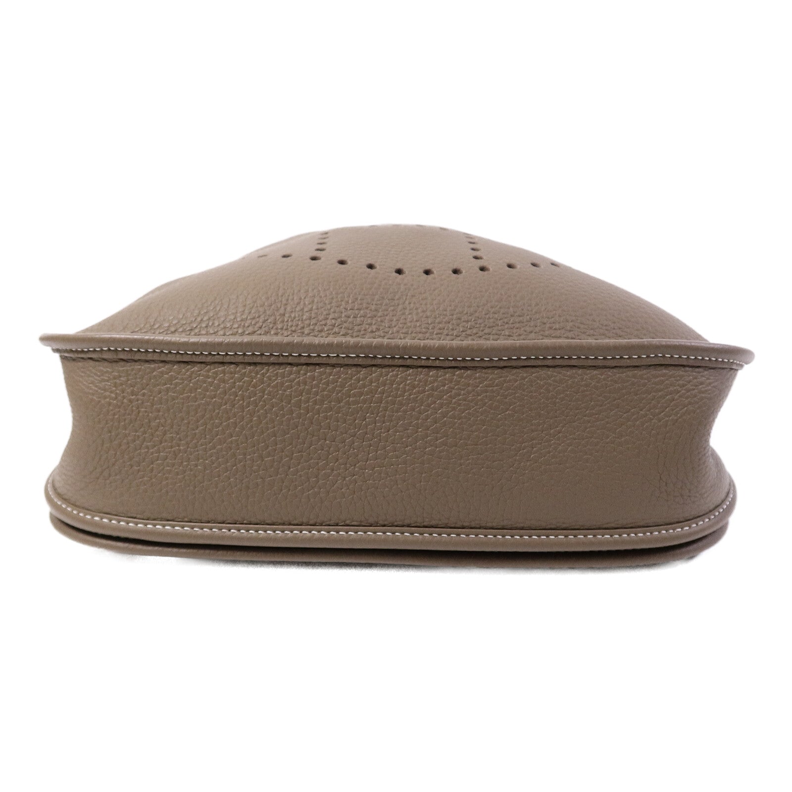 HERMES Clemence皮革Evelyne PM肩背袋Etoupe