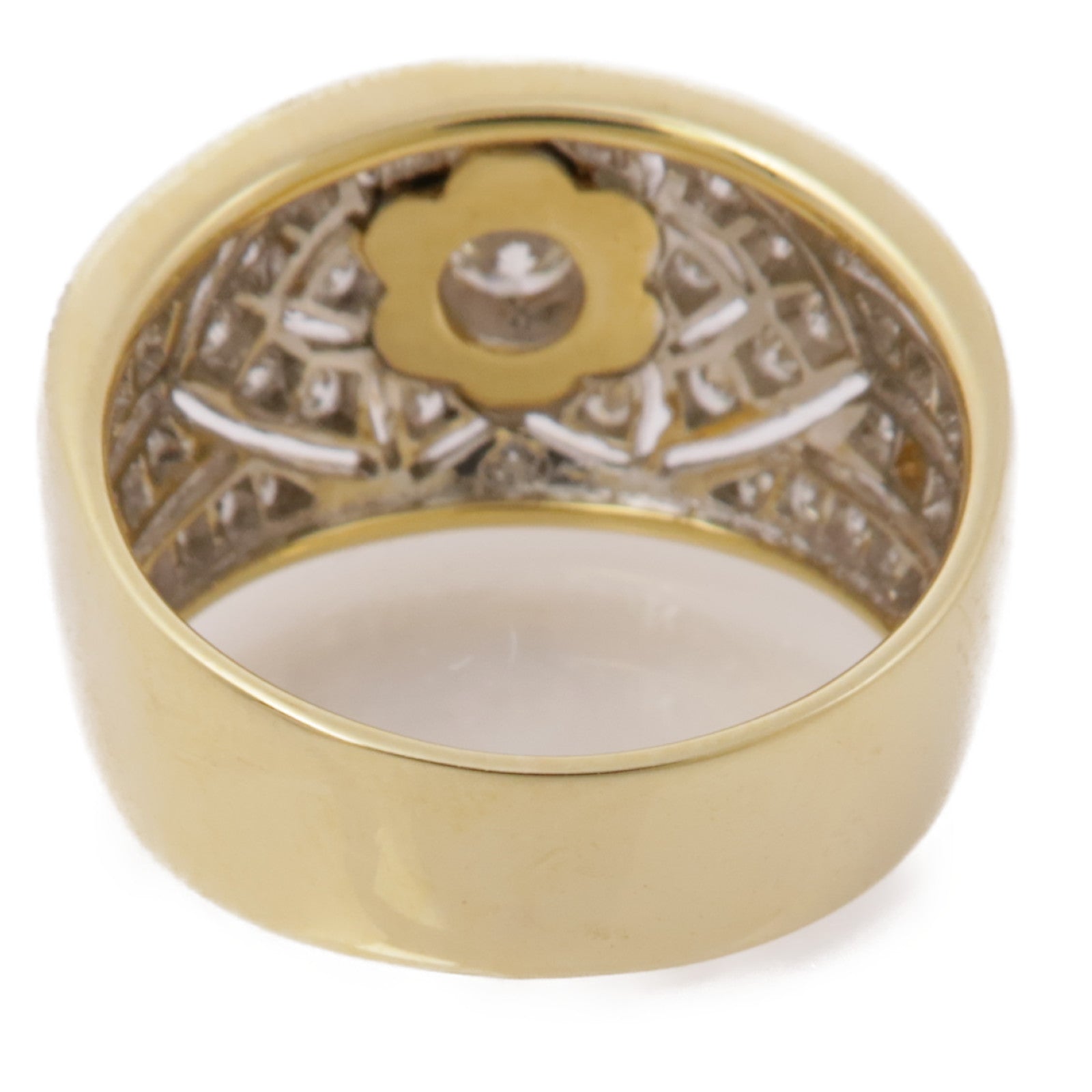 JEWELRY 【激減優惠】18K黃金Onyx Diamond Ring縞瑪瑙/鑽石戒指US#5.5