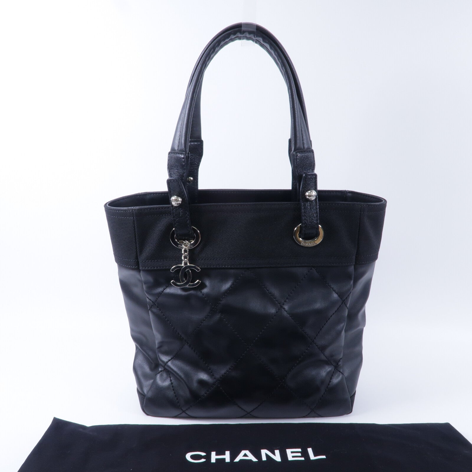 CHANEL 塗層帆布/帆布Biarritz手挽袋