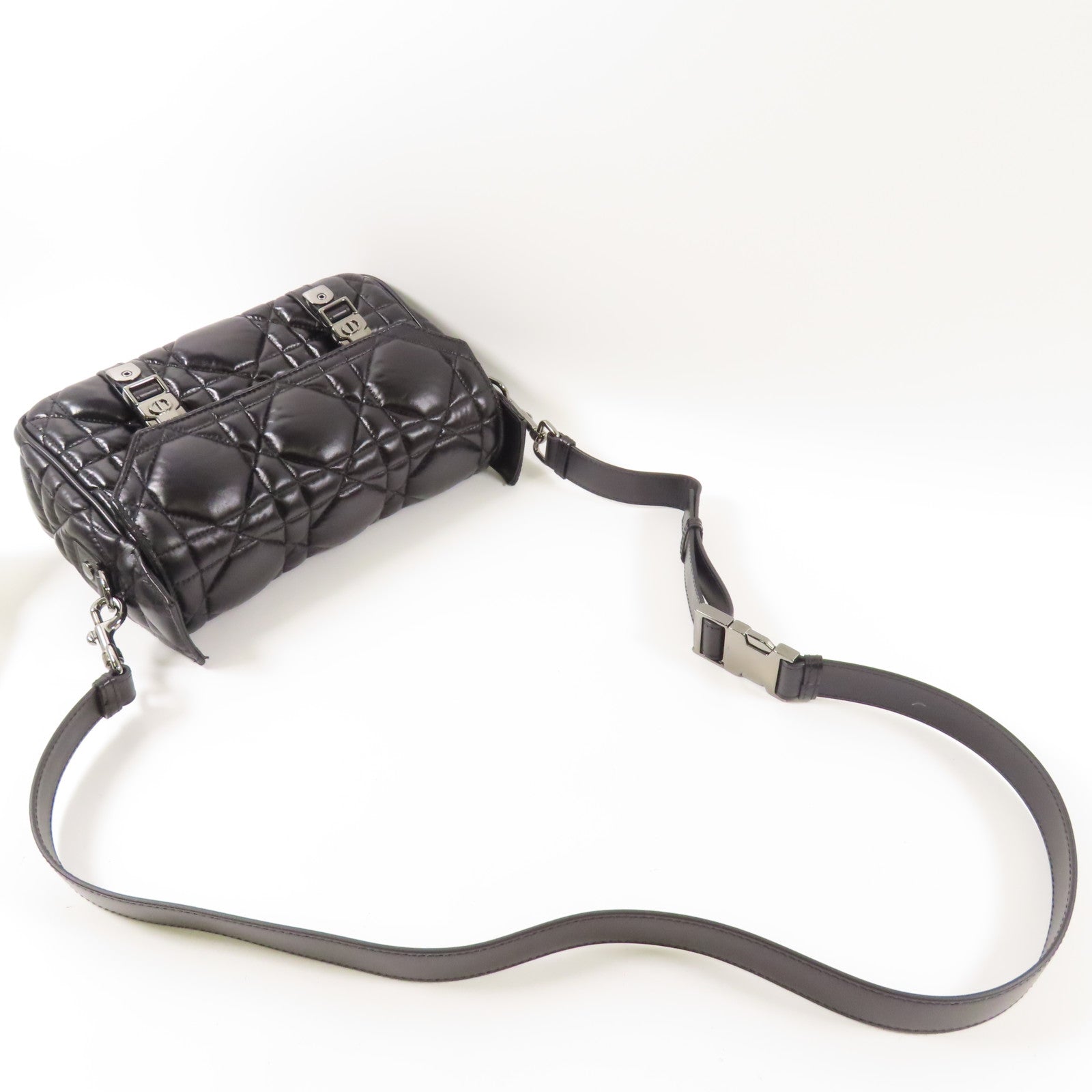 Dior 皮革Dior Camp Bag手挽肩背兩用袋黑色