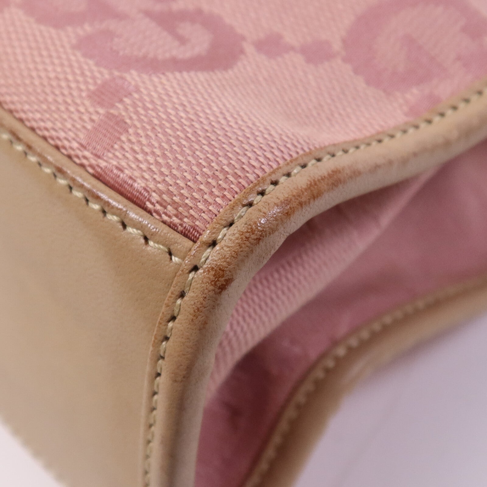GUCCI 帆布Vintage Jackie Bag銀扣手挽袋