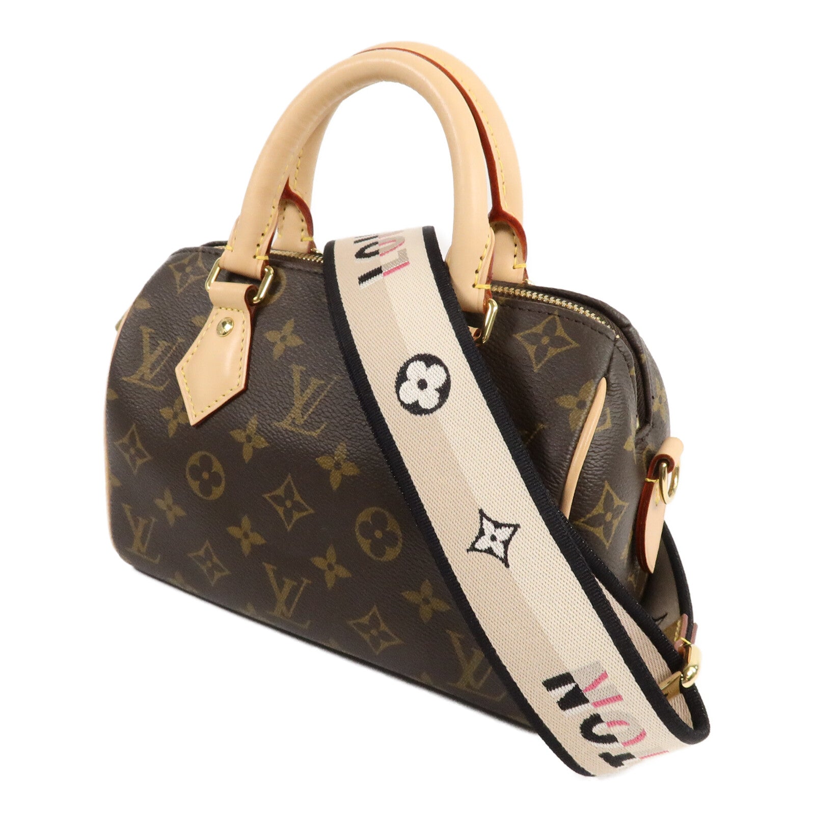 LOUIS VUITTON Monogram Speedy Bandouliere 20手挽肩背兩用袋