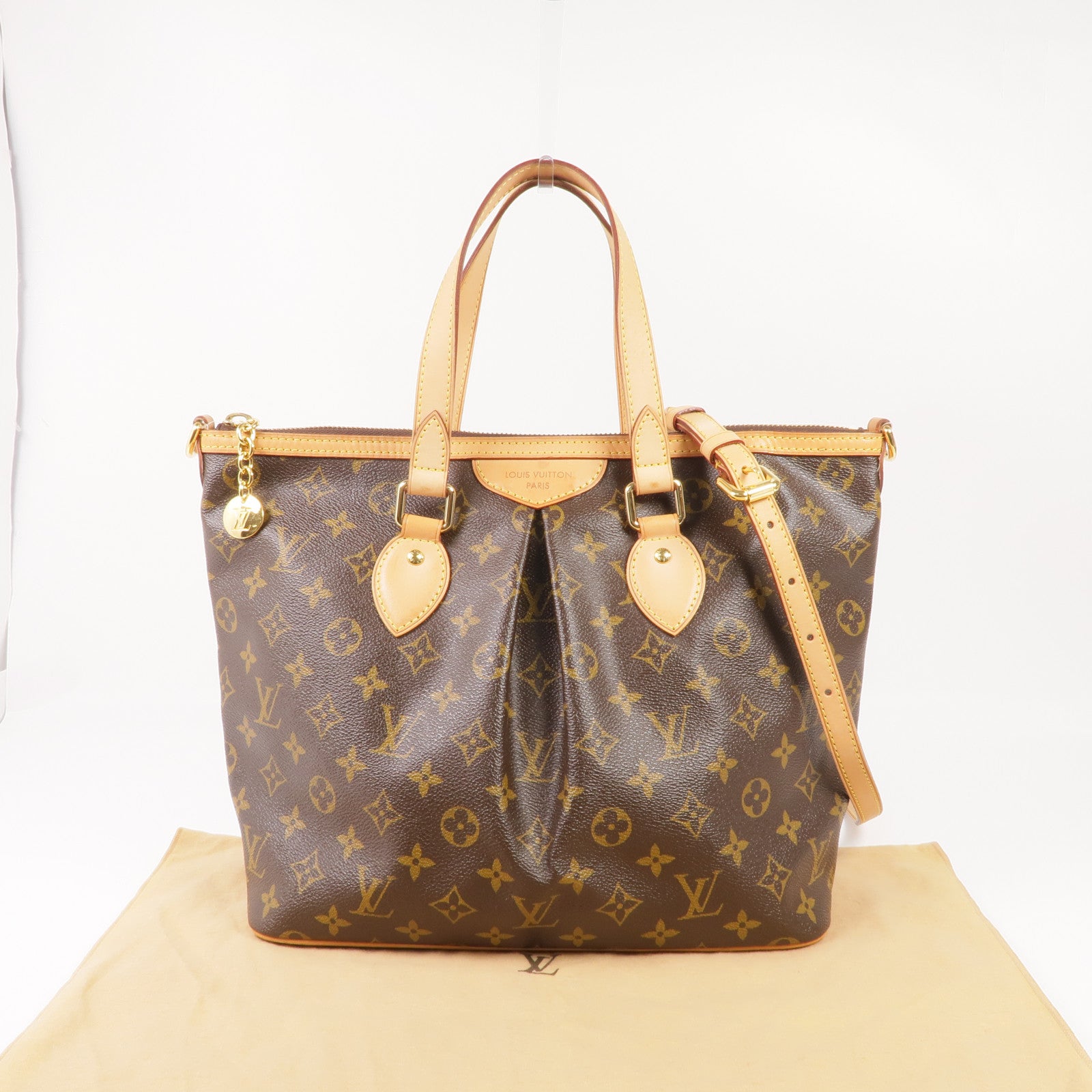 LOUIS VUITTON Monogram Palermo PM金扣手挽肩背兩用袋