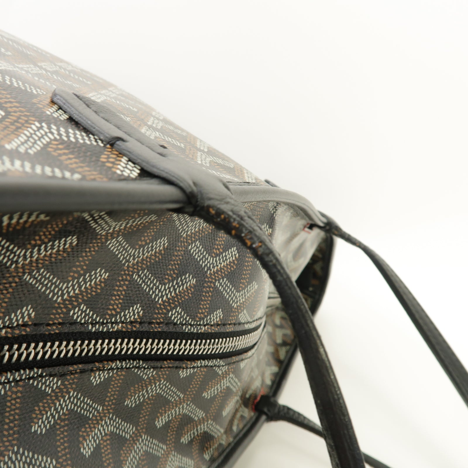 GOYARD 塗層帆布Artois銀扣手挽袋黑色