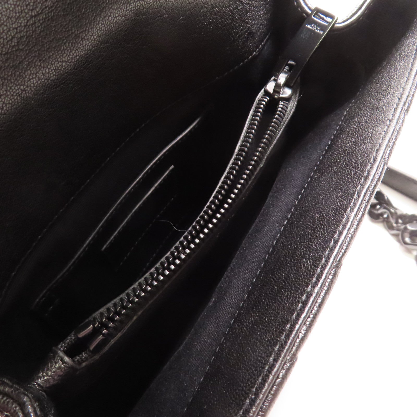 SAINT LAURENT 牛皮皮革College 2 Way Bag鏈帶手挽肩背兩用袋