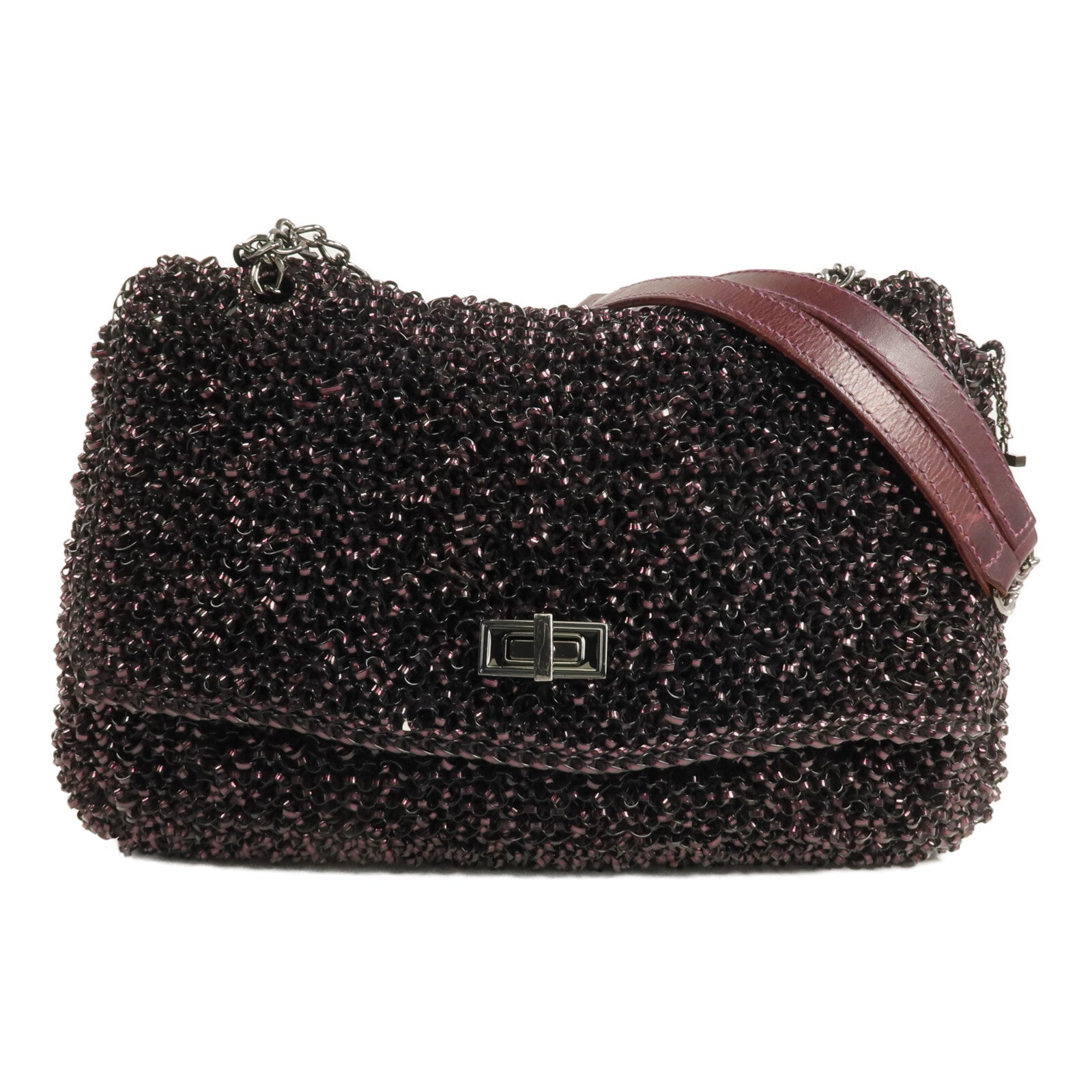 ANTEPRIMA PVC Shoulder Bag銀扣鏈帶肩背袋