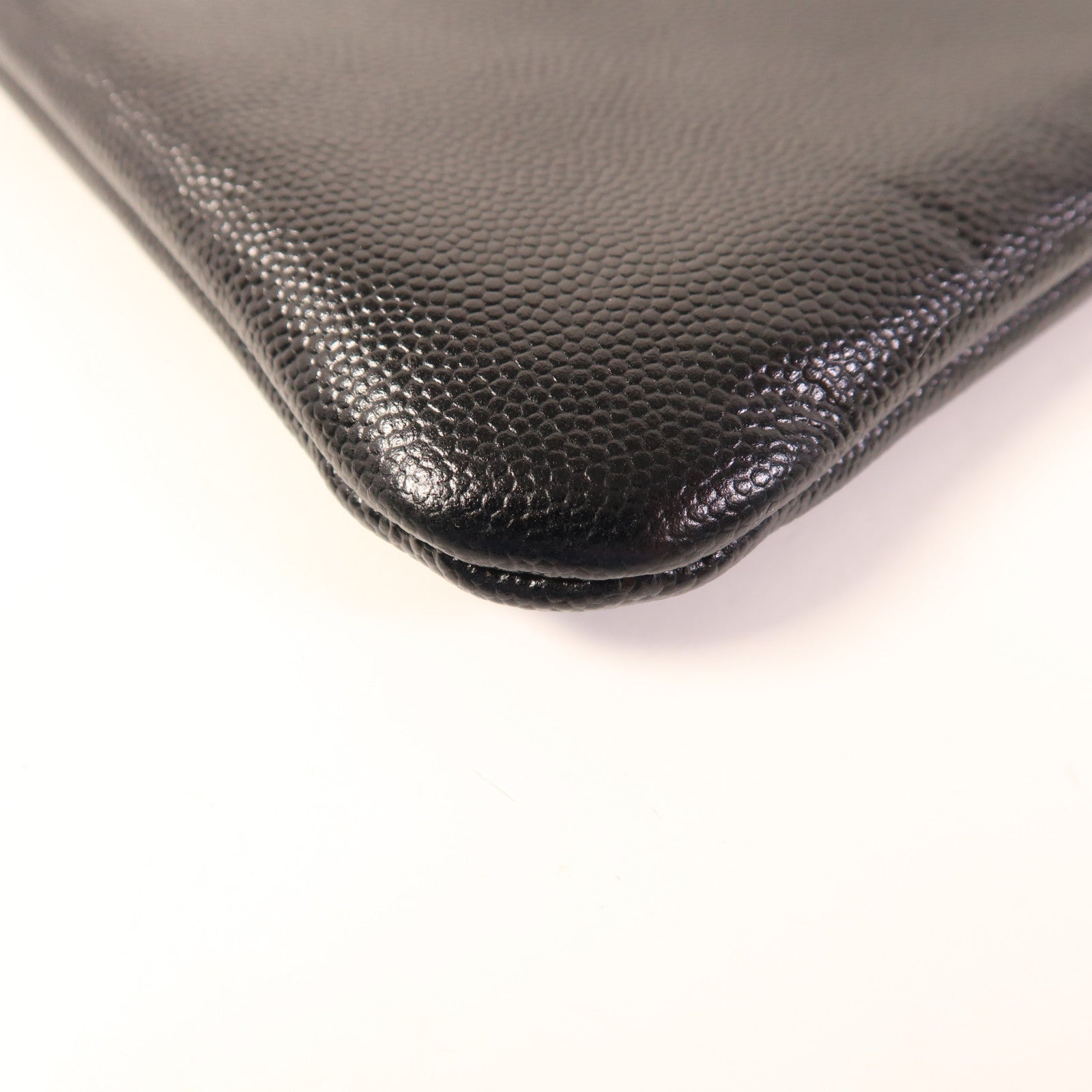 CHANEL 牛皮皮革Clutch Bag銀扣手拿包