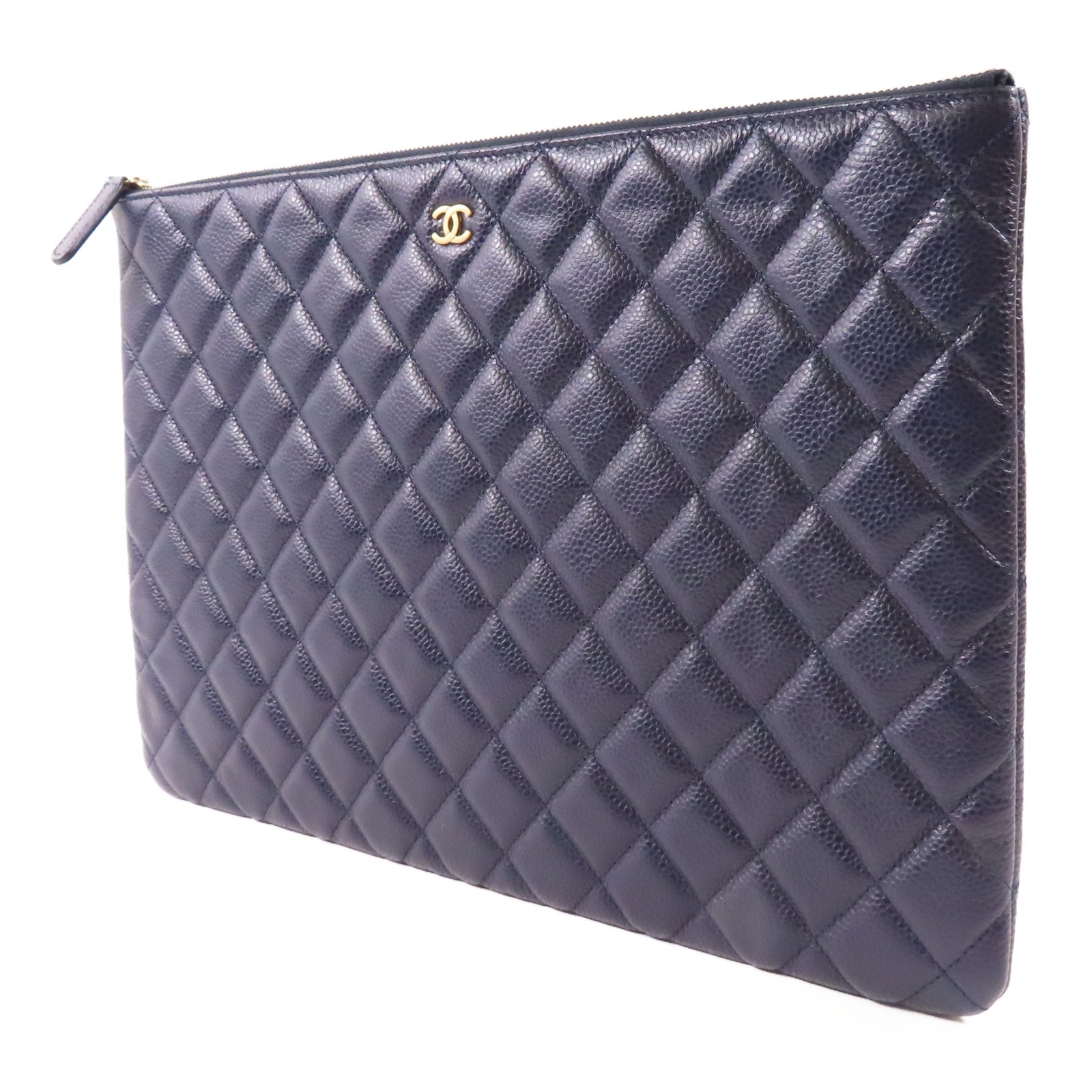 CHANEL 牛皮皮革Clutch/Pouch金扣手拿包