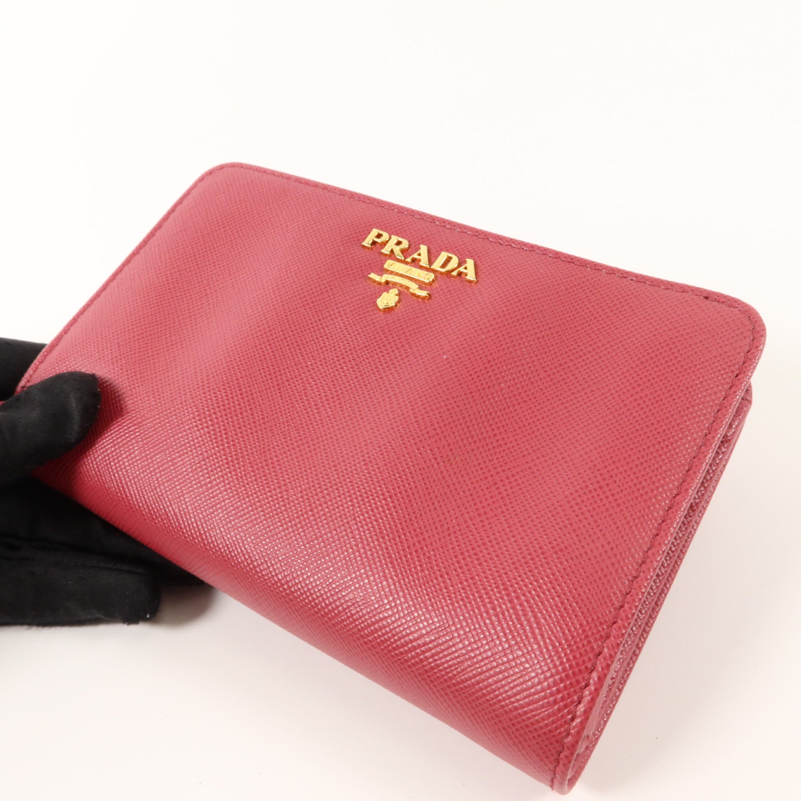 PRADA Saffiano皮革Bifold Wallet錢包