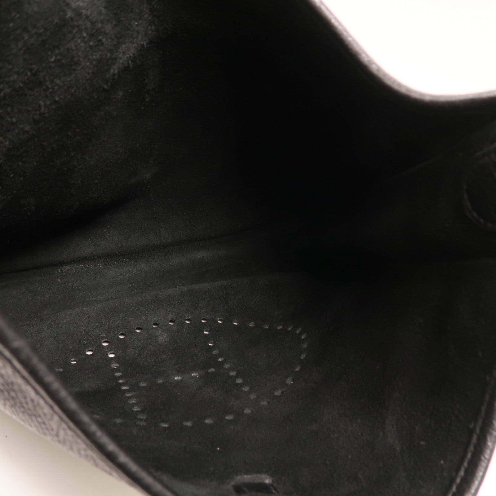 HERMES Clemence皮革Evelyne PM金扣肩背袋Noir