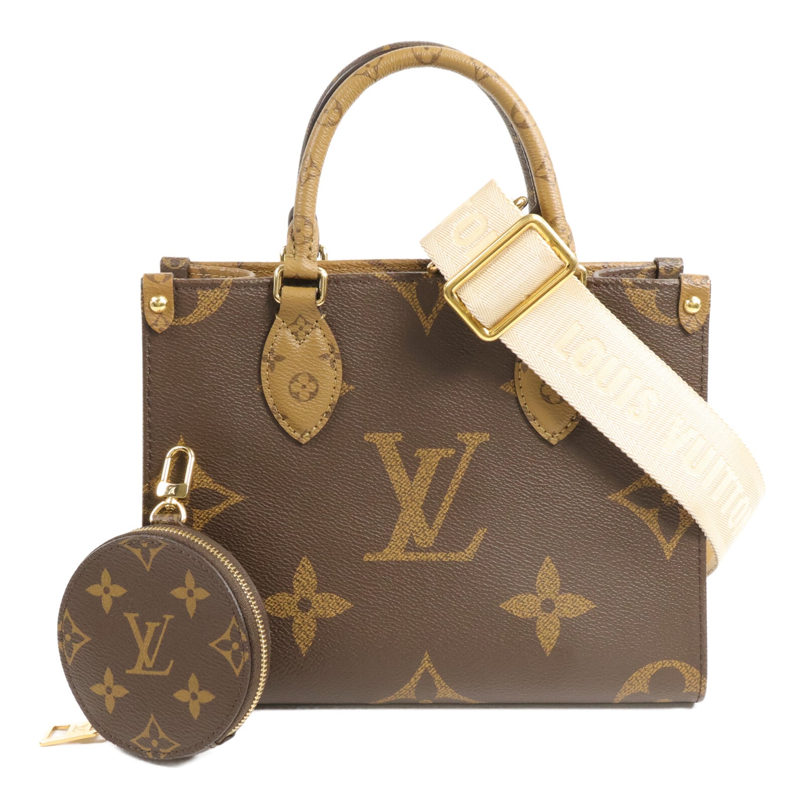 LOUIS VUITTON Monogram Giant OnTheGo PM手挽肩背兩用袋