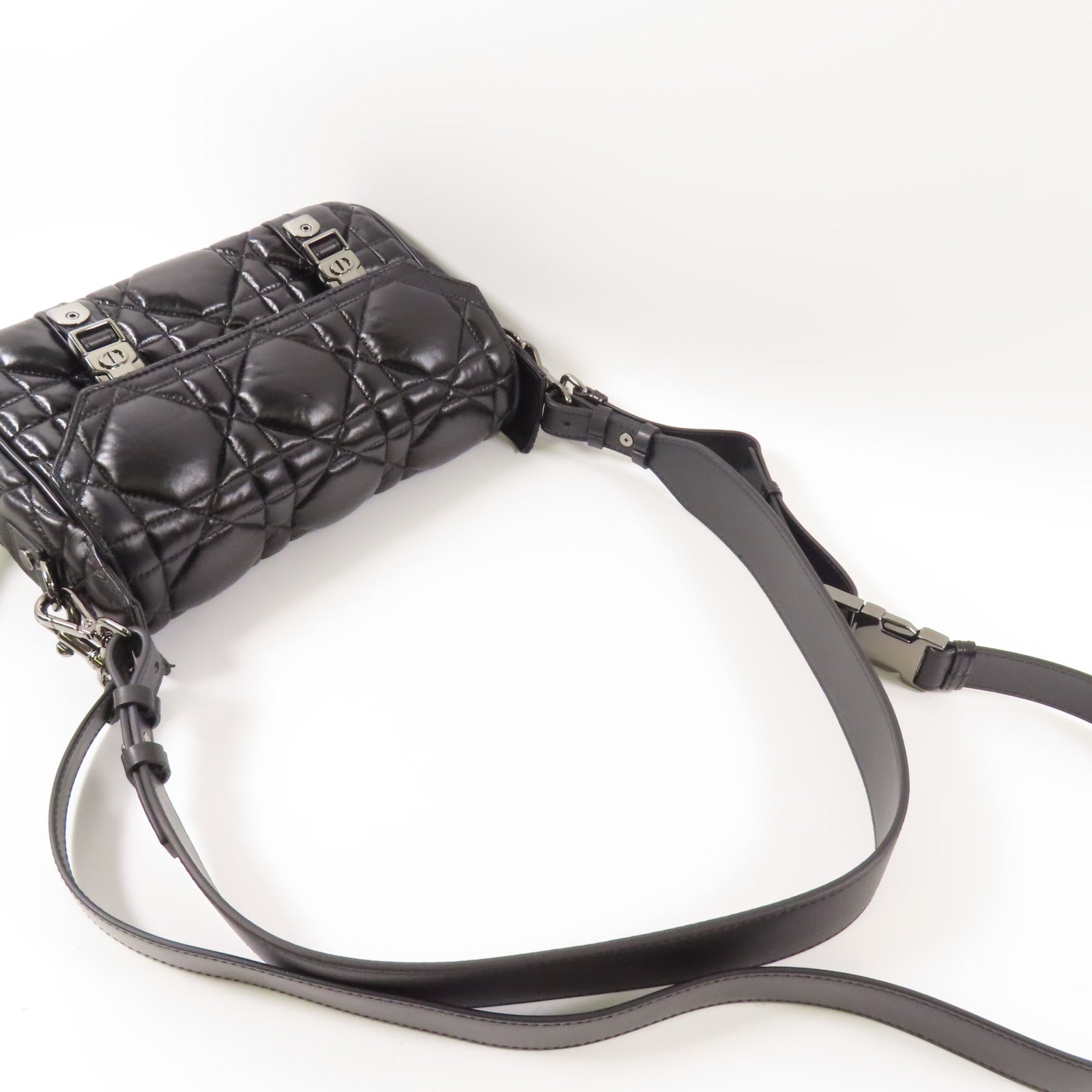 Dior 皮革Dior Camp Bag手挽肩背兩用袋黑色