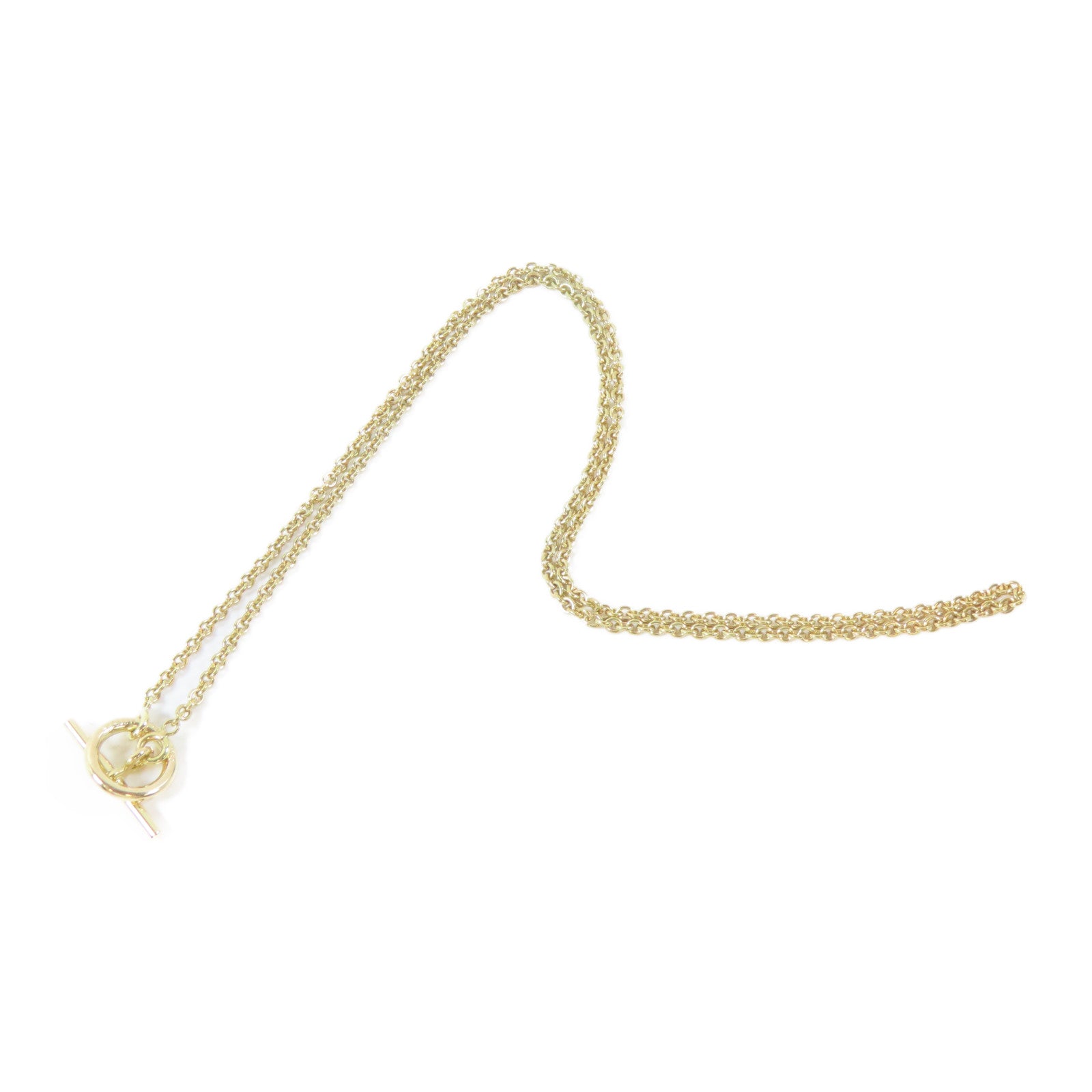 HERMES 18K黃金Necklace項鍊#35cm