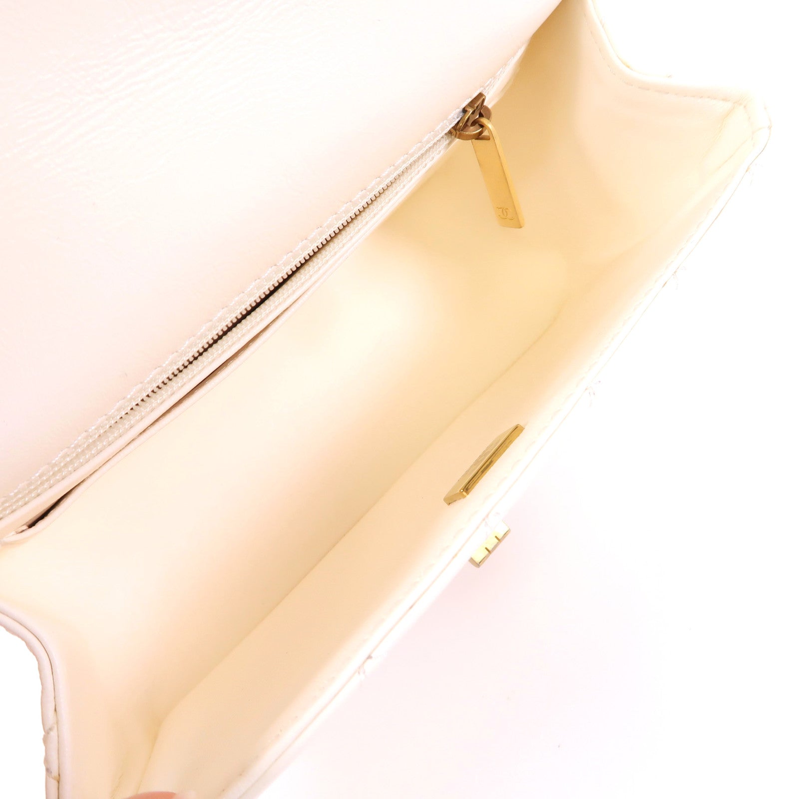 CHANEL 牛皮皮革2.55 20cm Chain Shoulder金扣鏈帶肩背袋