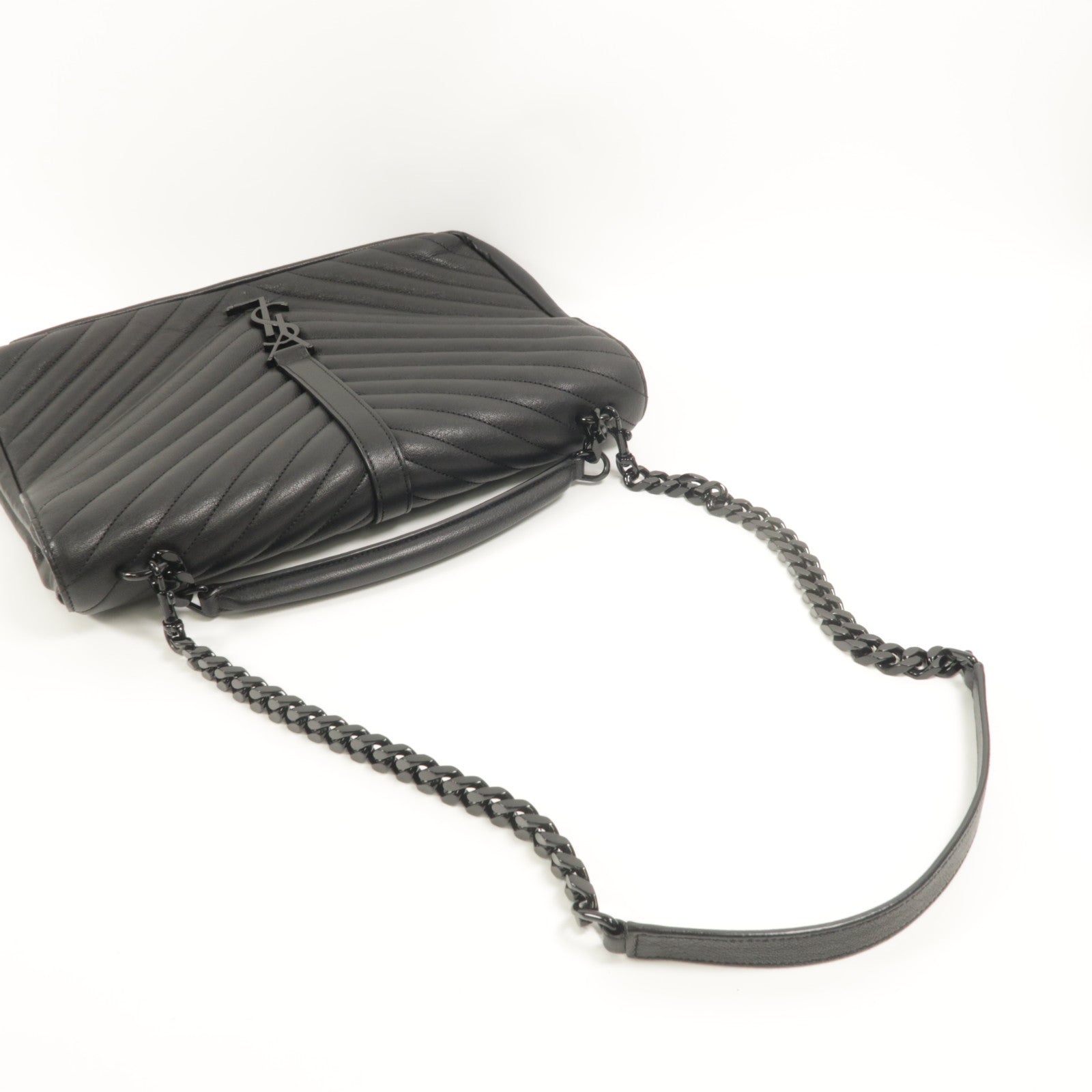 SAINT LAURENT 牛皮皮革College Large手挽肩背兩用袋
