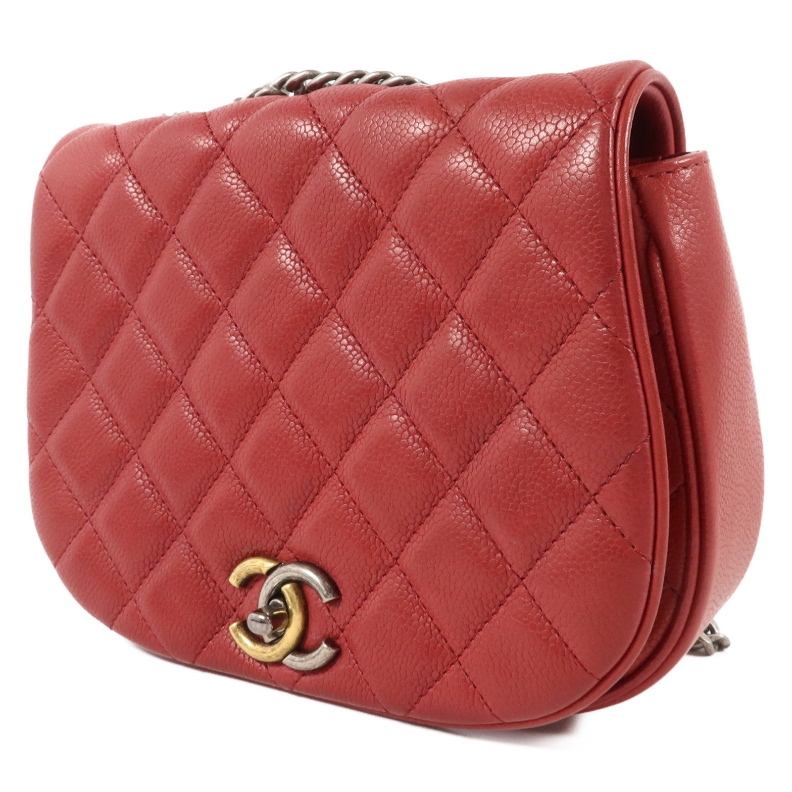 CHANEL 牛皮皮革Chain Shoulder鏈帶肩背袋