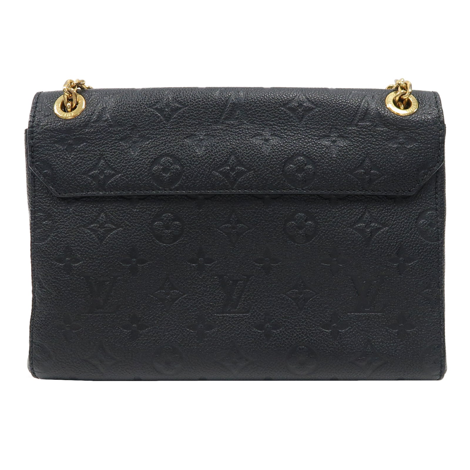 LOUIS VUITTON Monogram Empreinte Vavin PM金扣肩背袋黑色