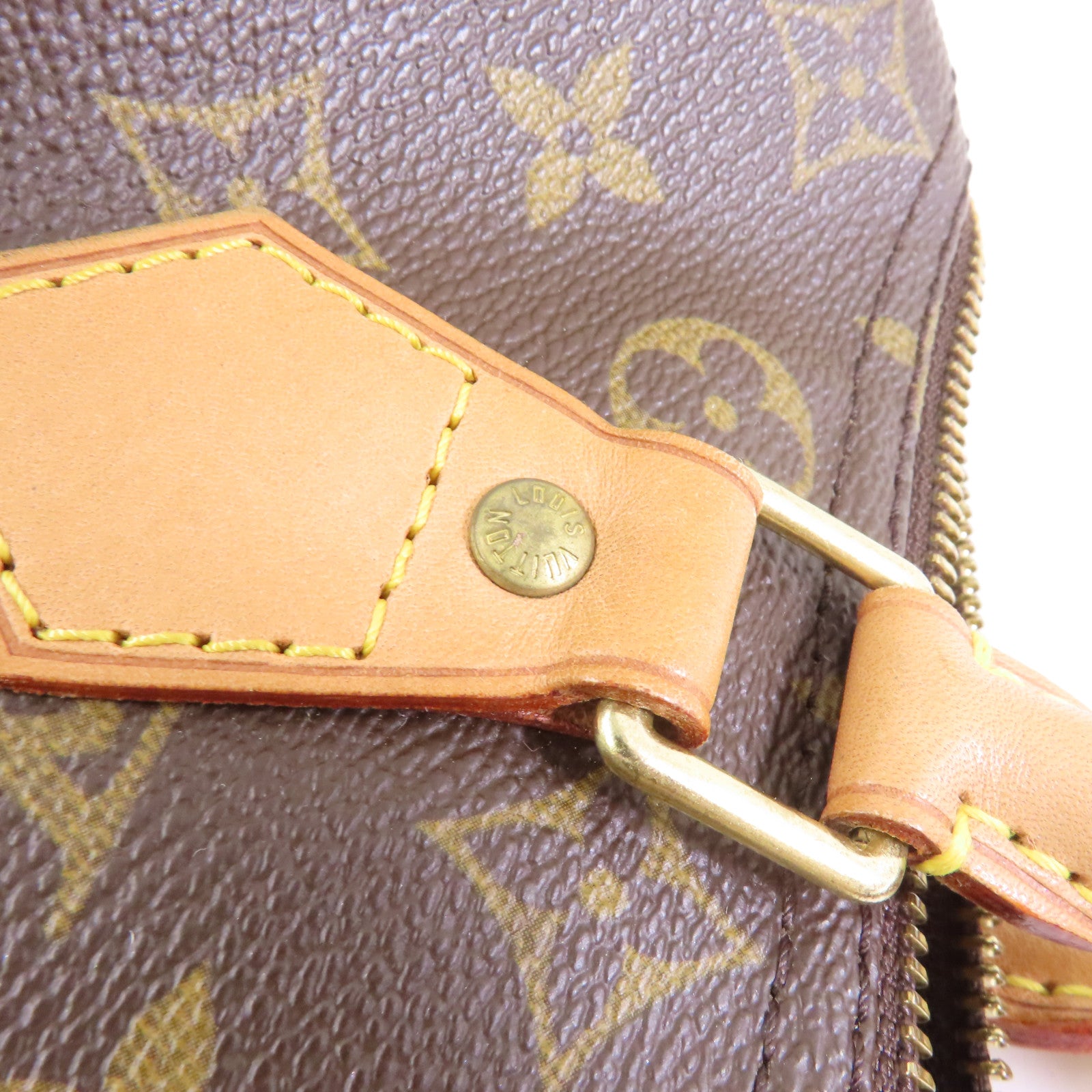 LOUIS VUITTON Monogram Speedy 30金扣手挽袋啡色