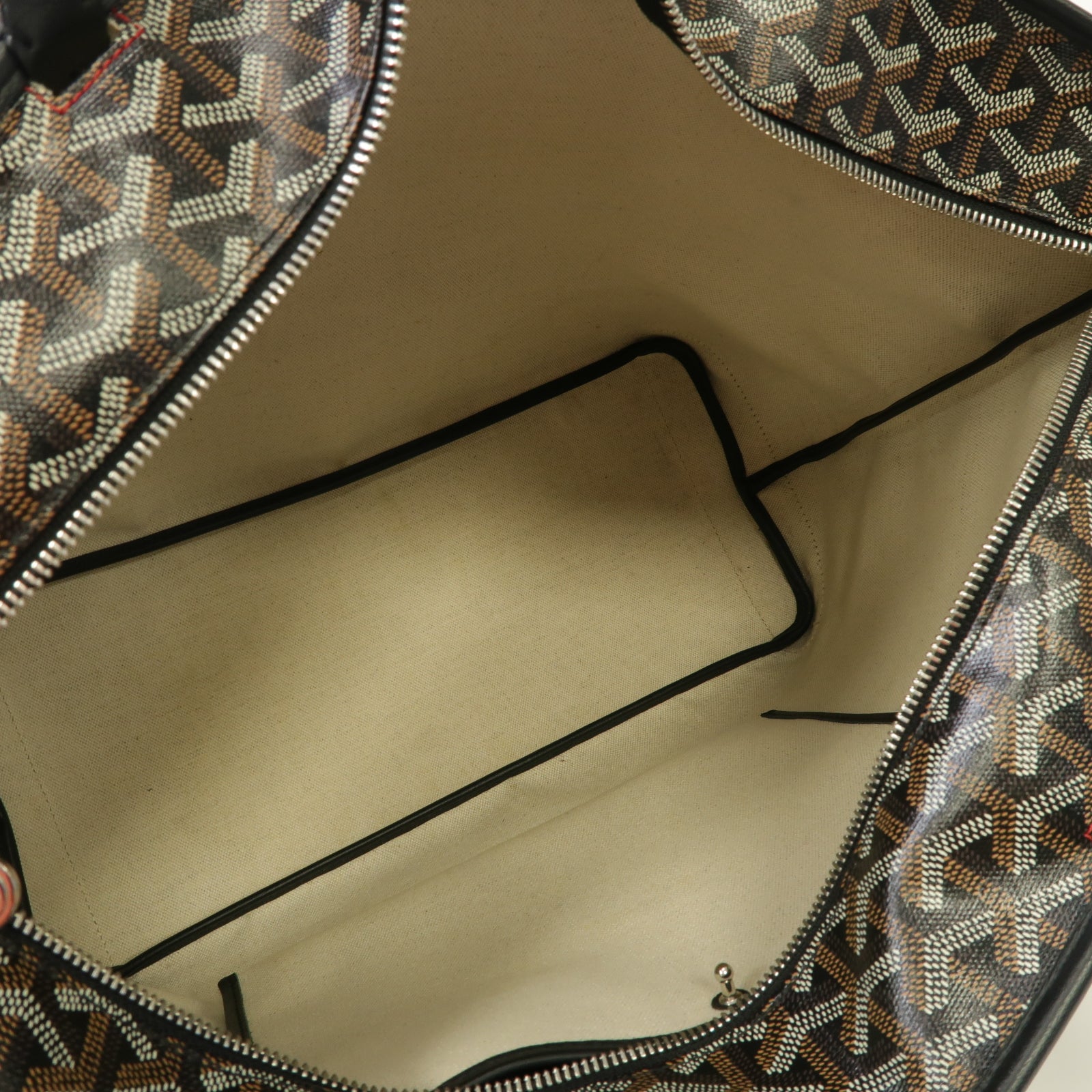 GOYARD 塗層帆布Artois銀扣手挽袋黑色