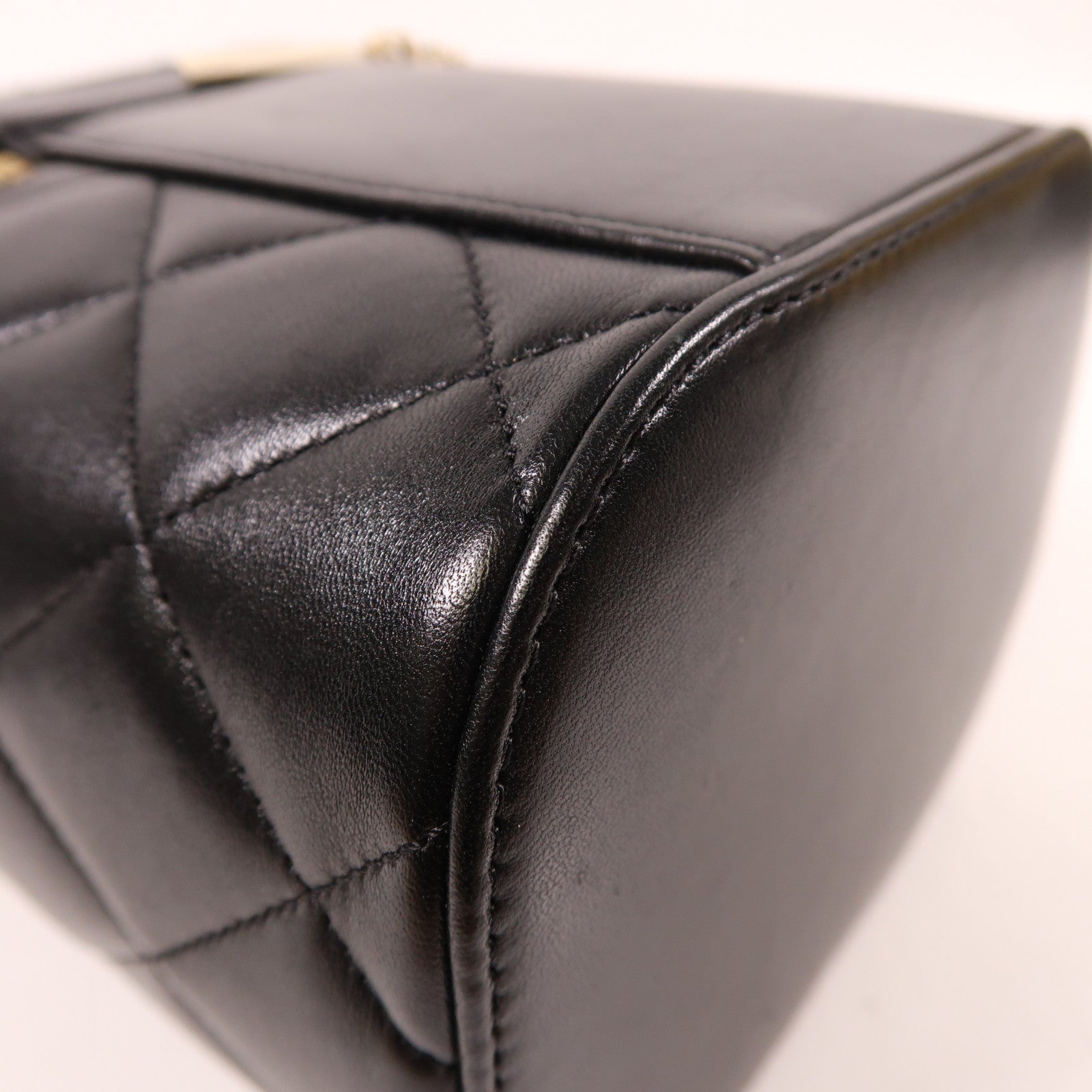 CHANEL 【激減優惠】羊皮皮革Chain Shoulder金扣手挽肩背兩用袋