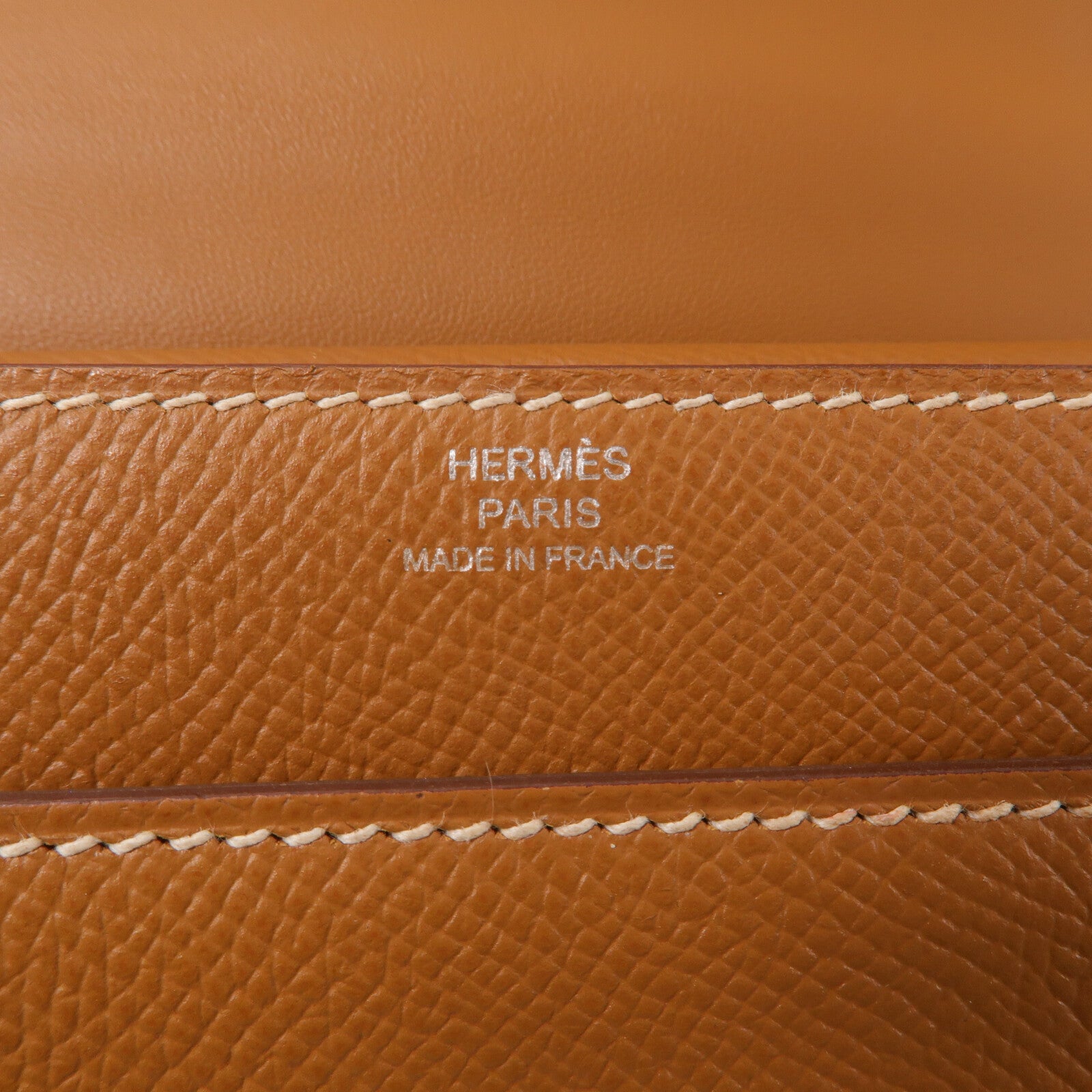 HERMES Epsom皮革Verrou 23肩背袋Gold