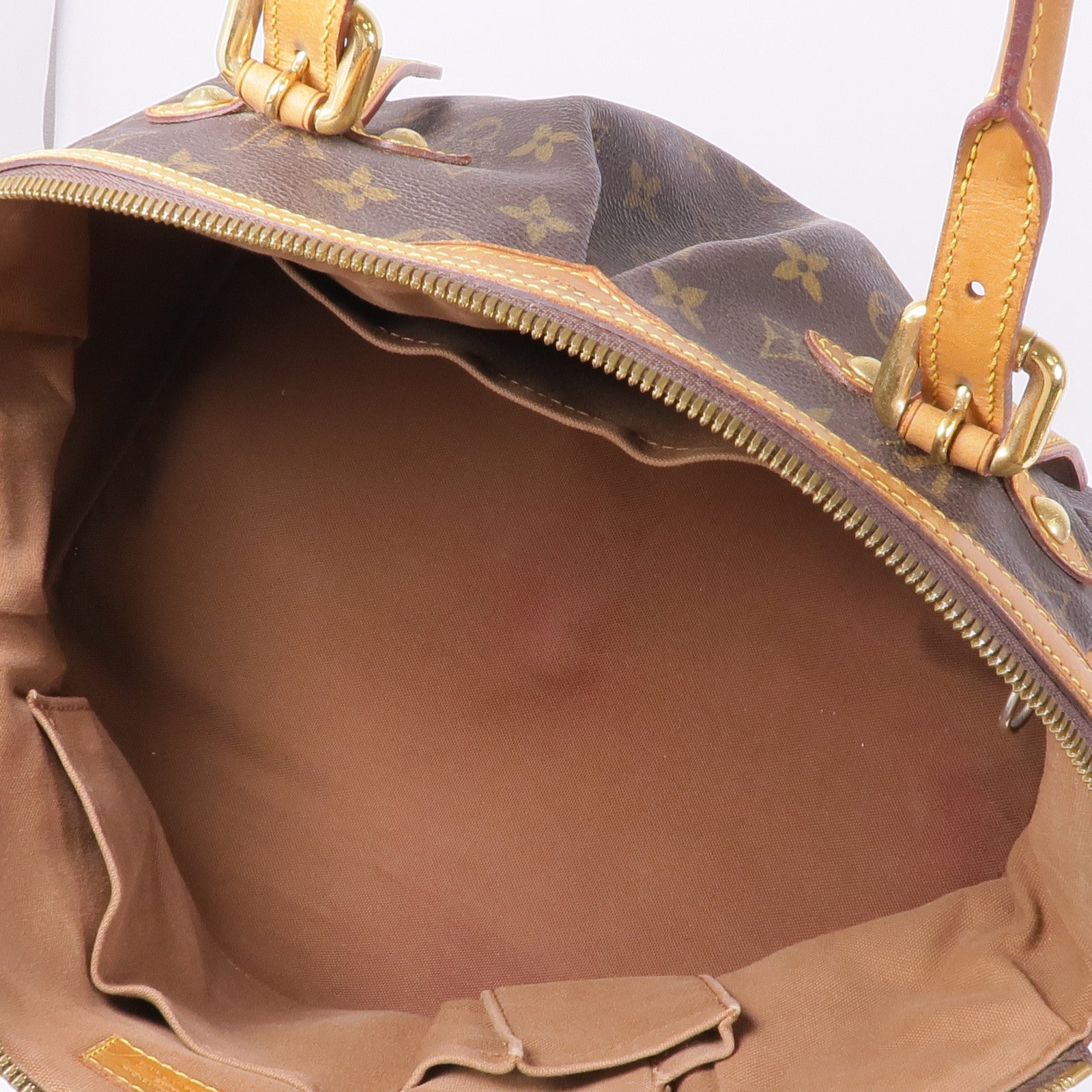 LOUIS VUITTON Monogram Tivoli GM金扣手挽袋