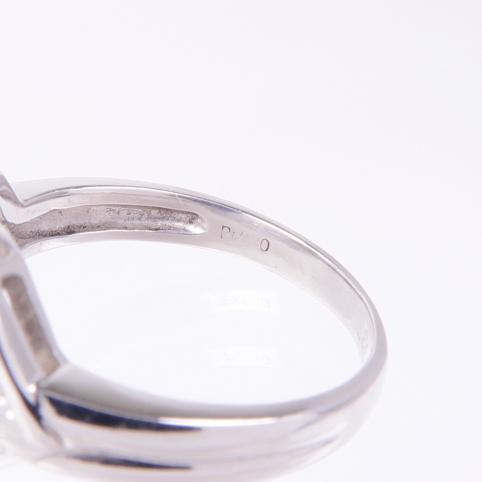 JEWELRY PT900鉑金Fire Opal Ring火蛋白石/鑽石戒指US#5.75