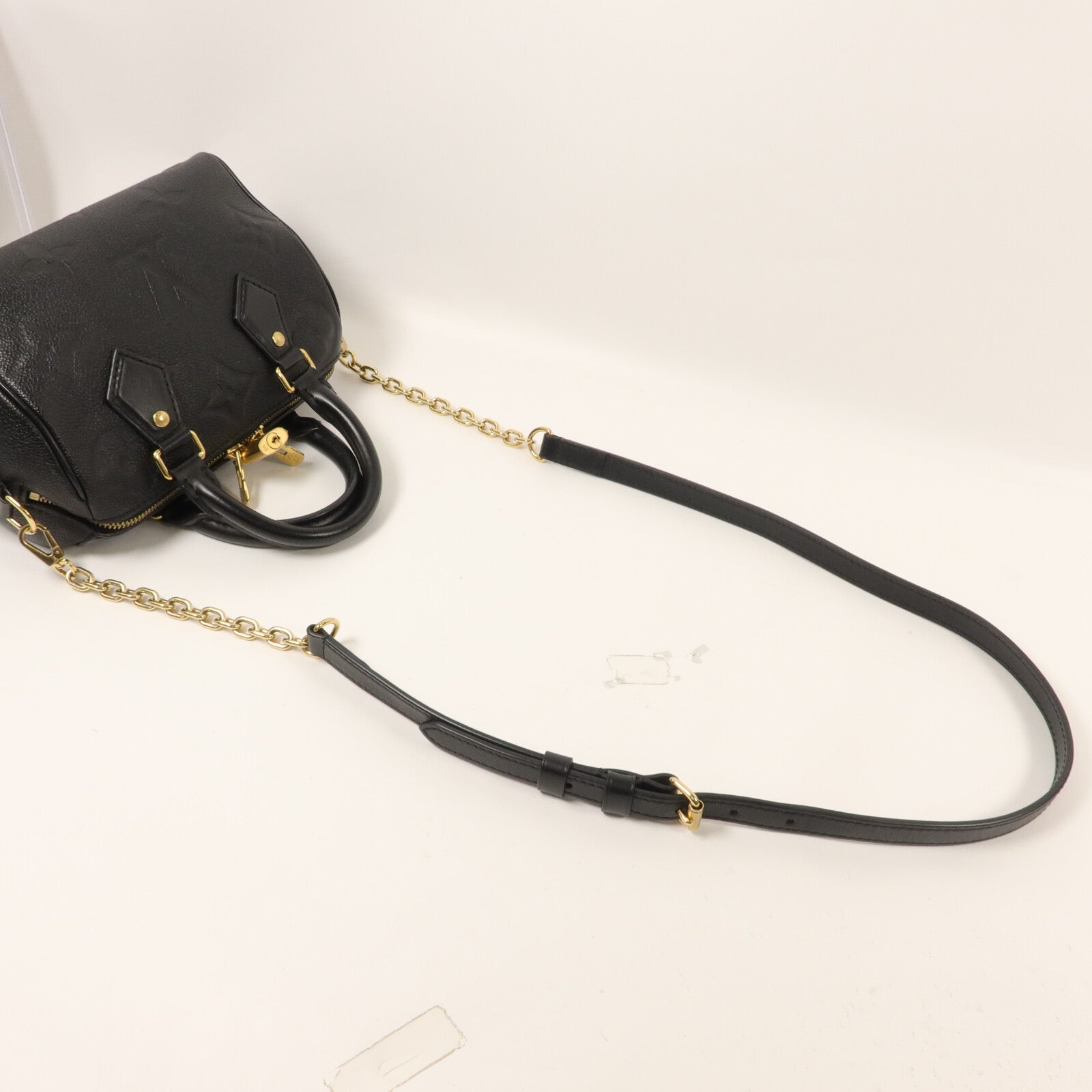 LOUIS VUITTON Monogram Empreinte Speedy Bandouliere 20鏈帶手挽肩背兩用袋